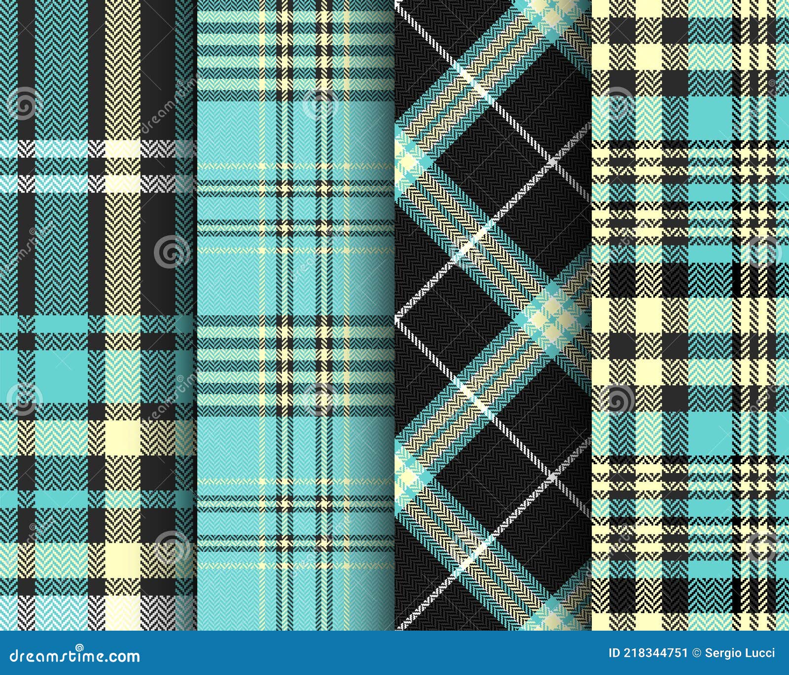 Padrão de xadrez sem costura tartan escócia. tecido de fundo retrô. textura  quadrada geométrica de cor de seleção vintage.