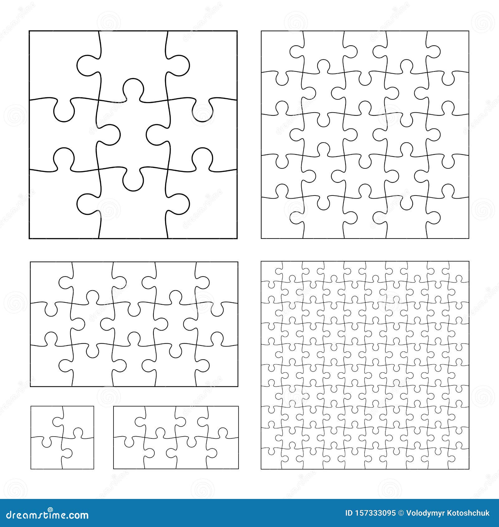 Baixar - Modelo em branco, quebra-cabeça 4 x 5, vinte peças