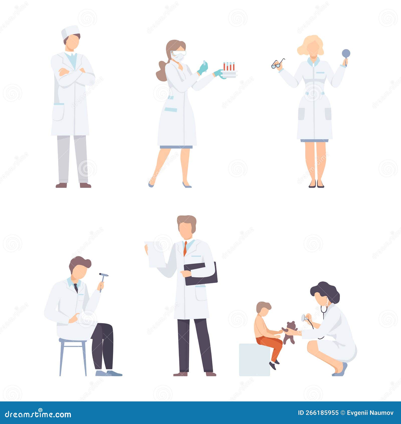 Vetores de Médicos Dos Desenhos Animados Equipe Médica Dos Trabalhadores  Pessoal Do Hospital Conjunto Isolado e mais imagens de Doutor - iStock