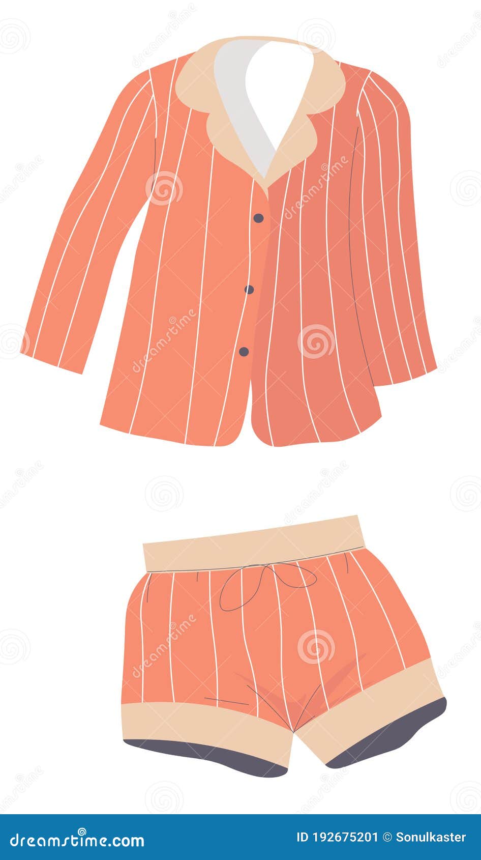 Aislar Prescripción Marina Conjunto De Pijama De Pantalones Cortos Y Moda De Camisetas Y Tendencias  Ilustración del Vector - Ilustración de compras, ropa: 192675201