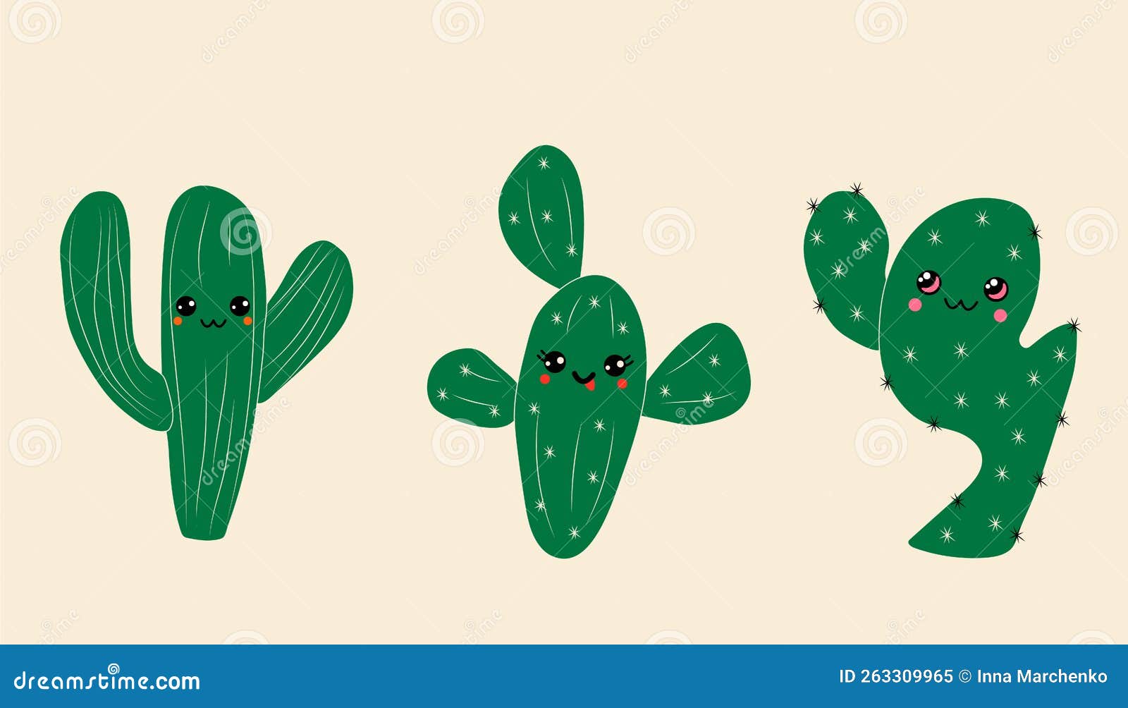 Cactus kawaii  Arte com cactos, Cactos desenho, Adesivos bonitos