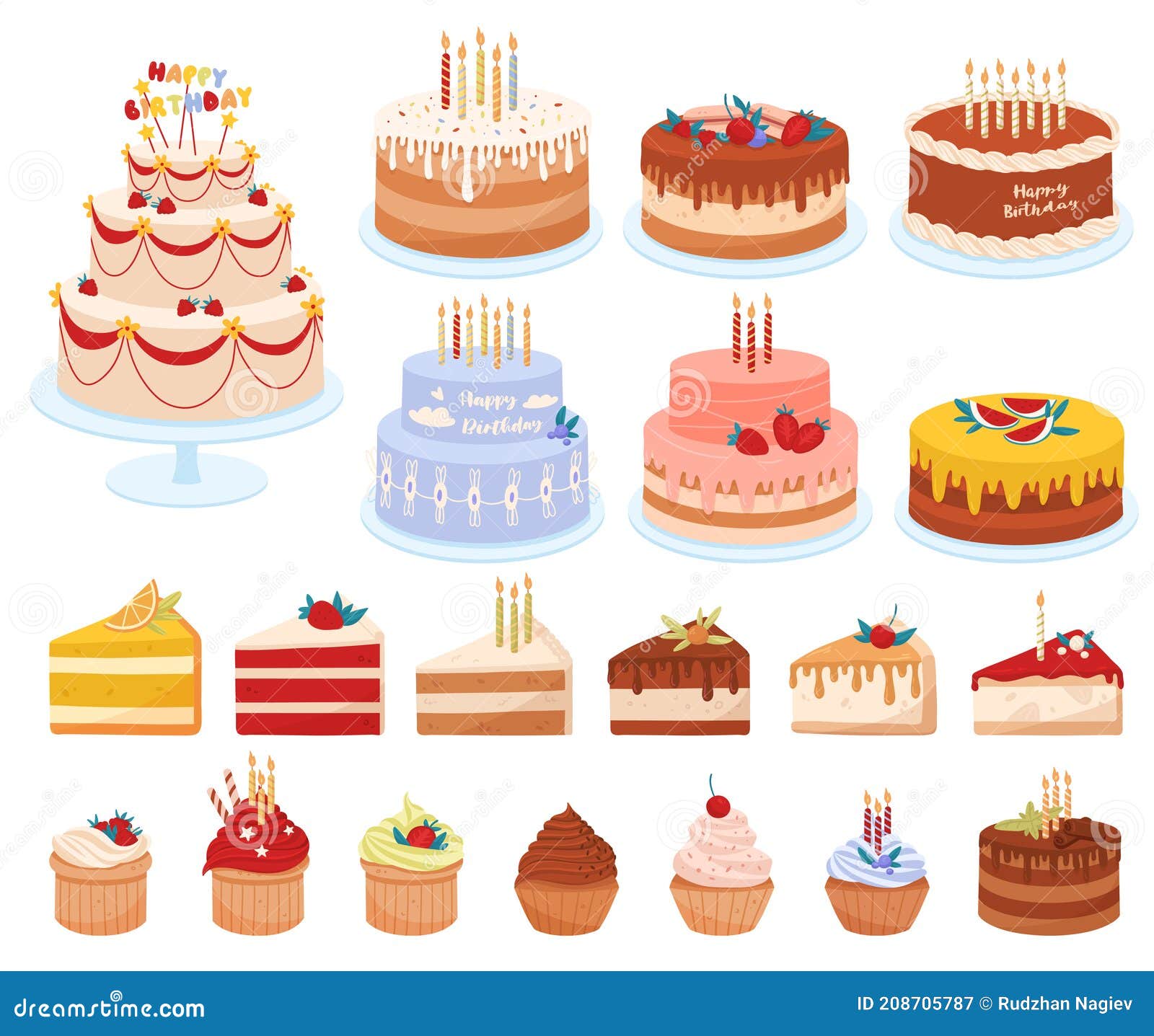 Conjunto De Vectores De Tortas De Dibujos Animados Ilustración del Vector - Ilustración de tarjeta, apelmazado: 208705787 Conjunto De Vectores De Tortas De Dibujos Animados Ilustración del Vector - Ilustración de tarjeta, apelmazado: 208705787