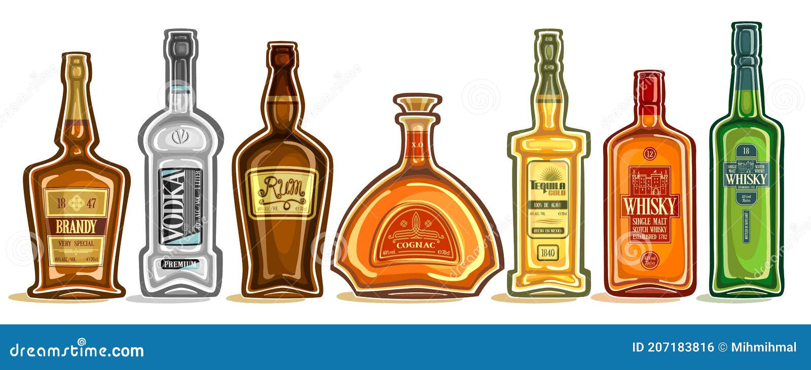 840+ Mini Botellas De Alcohol Ilustraciones de Stock, gráficos vectoriales  libres de derechos y clip art - iStock