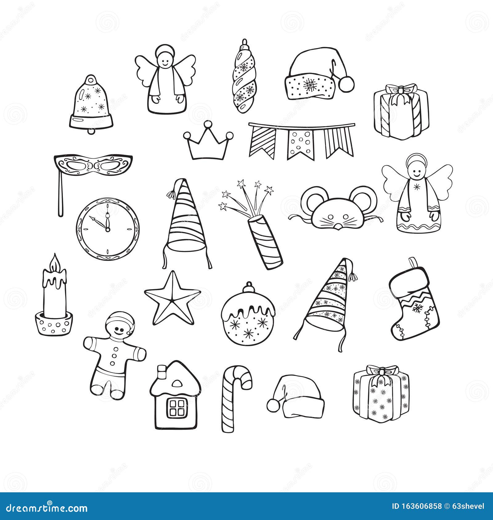 Conjuntos De Símbolos De Navidad Y Año Nuevo Dibujo Lineal a Mano Para Colorear Y Diseñar Vector Aislado Ilustración del Vector - Ilustración de regalo, arqueamiento: 163606858 Conjuntos De Símbolos De Navidad Y Año Nuevo Dibujo Lineal a Mano Para Colorear Y Diseñar Vector Aislado Ilustración del Vector - Ilustración de regalo, arqueamiento: 163606858