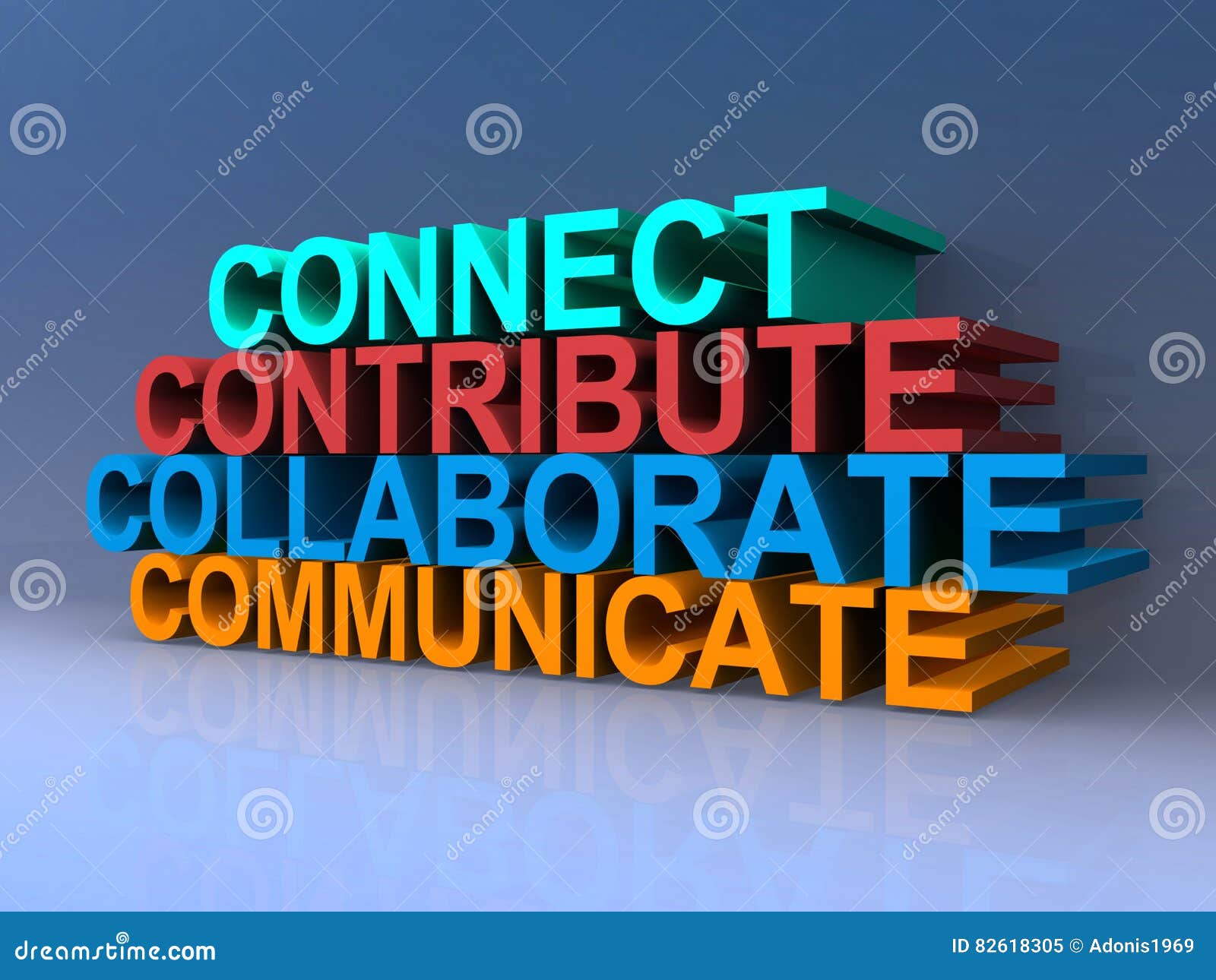 connect, contribute, collaborate, communicate
