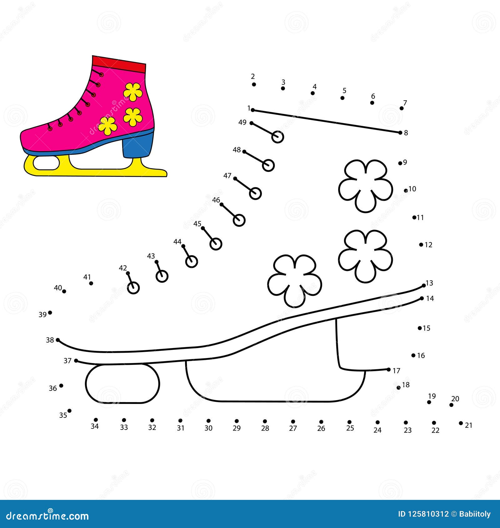 Connect The Dot Dot To Dot Game For Children Numbers Game For Kids Vector Stock Illustration Illustration Of Sheet Kindergarten