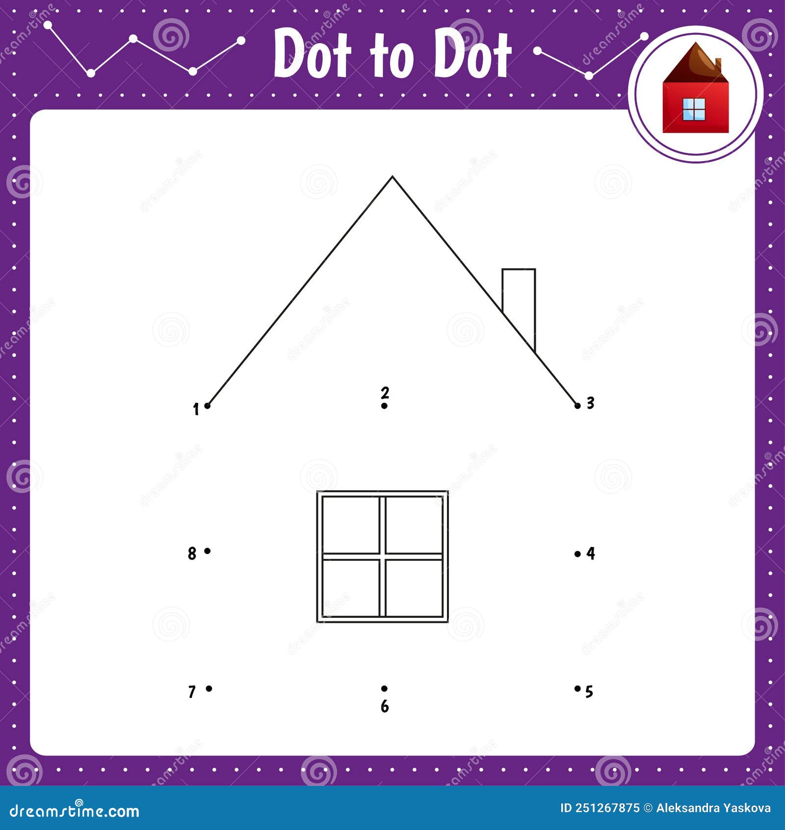 Connect The Dots House Dot To Dot Game Coloring Book For Preschool connect-the-dots-house-dot-to-dot-game-coloring-book-for-preschool