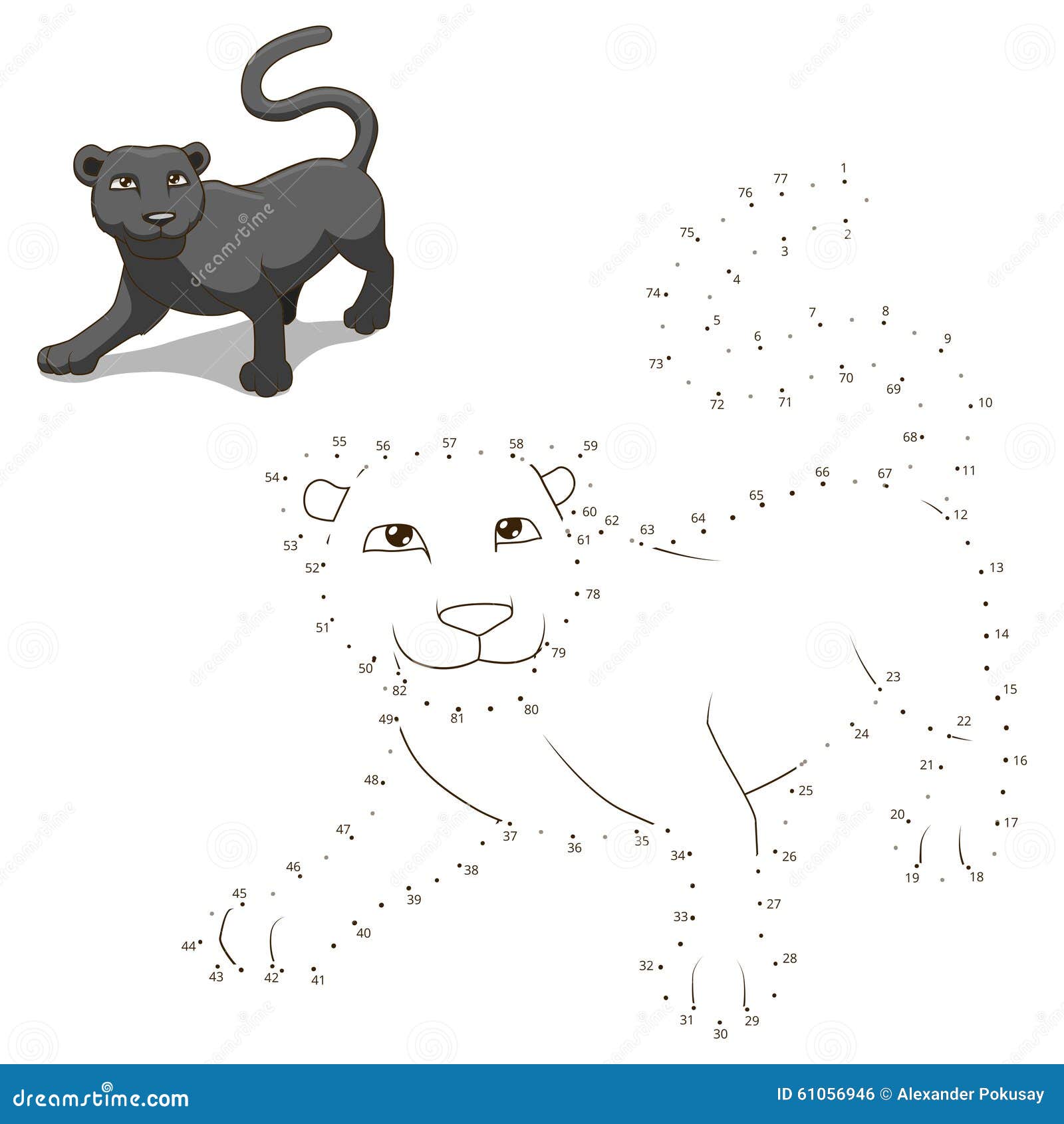 Connect the Dots To Draw Animal Educational Game Stock Vector - Illustration of drawing, beast: 61056946 Connect the Dots To Draw Animal Educational Game Stock Vector - Illustration of drawing, beast: 61056946