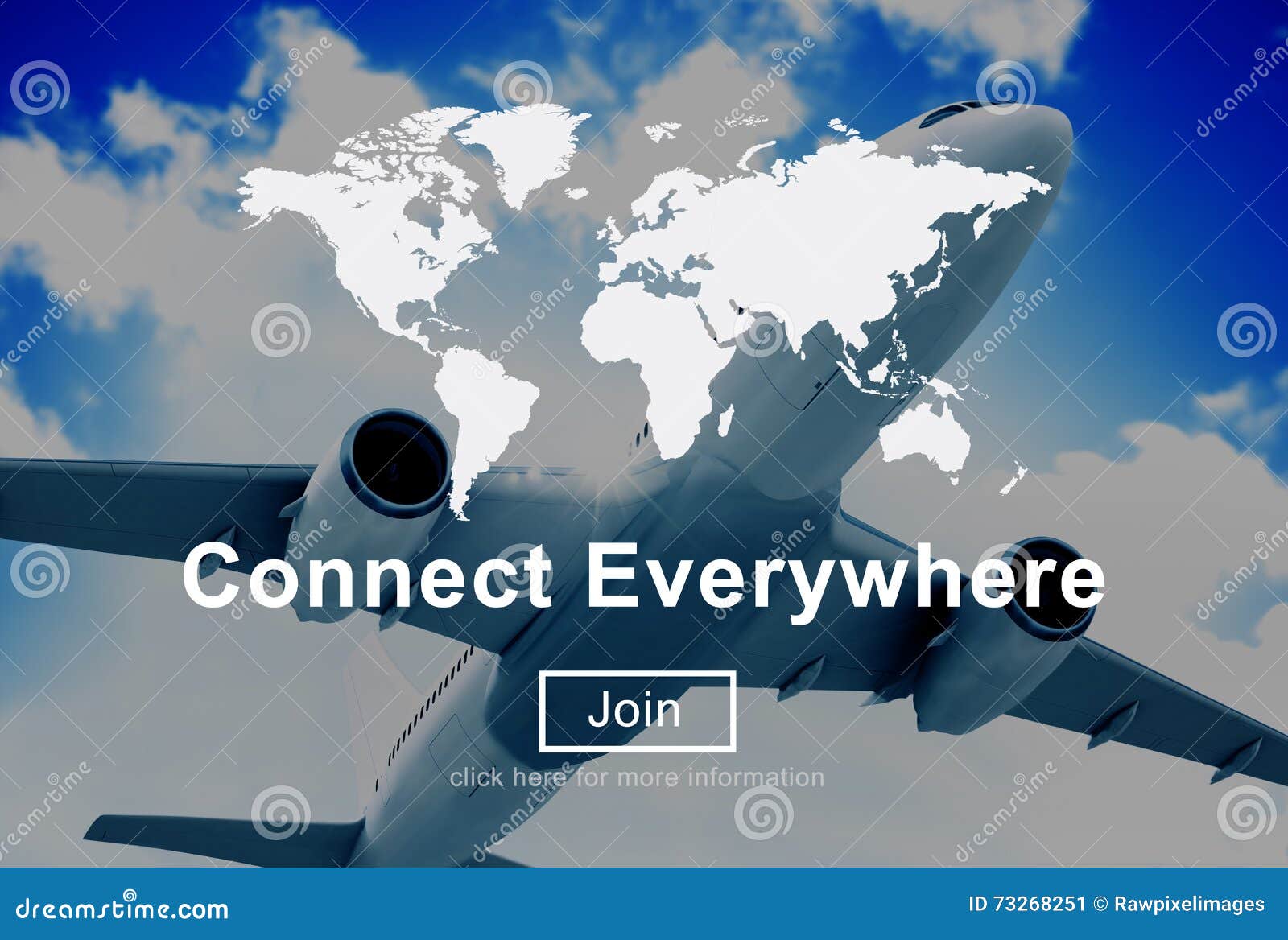 connect everywhere global network worldwide concept
