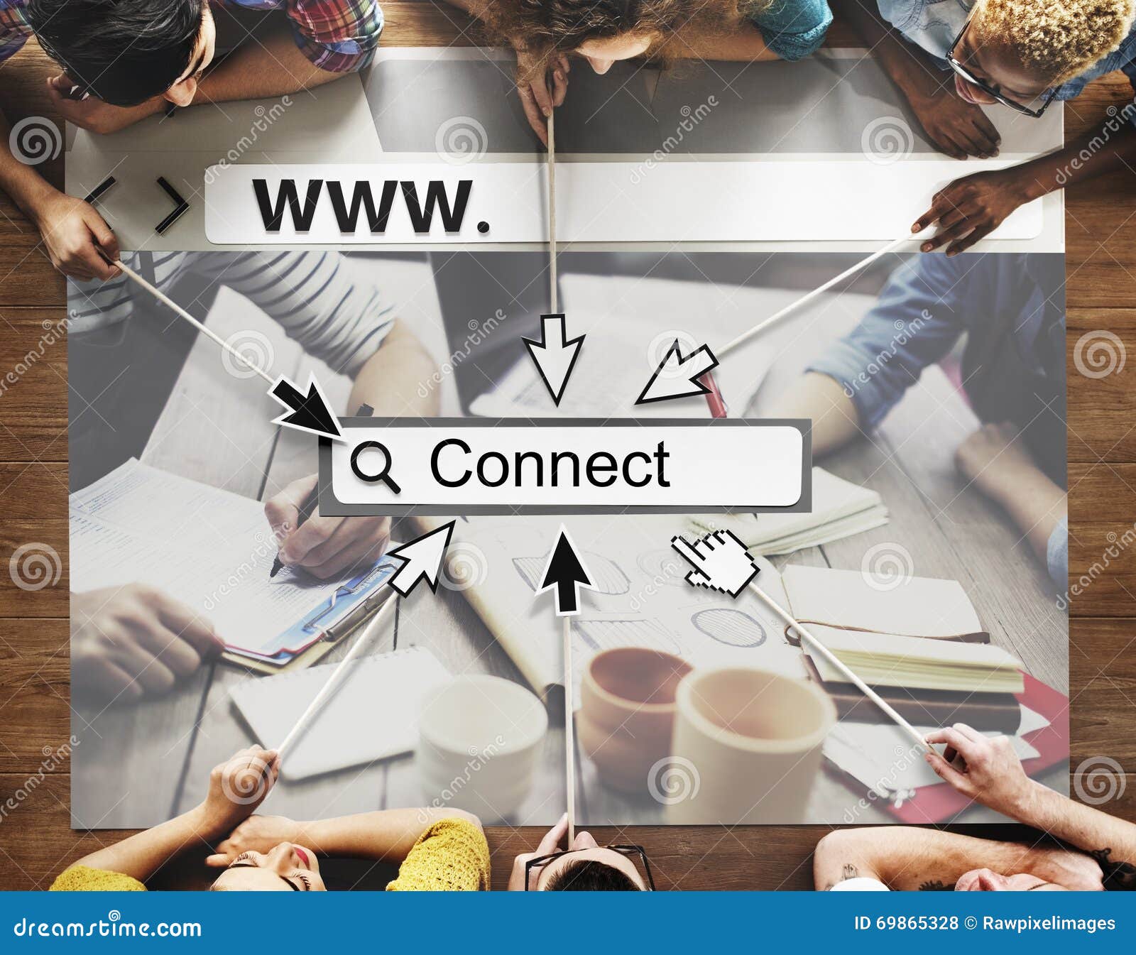 connect link network online website technology ui concept