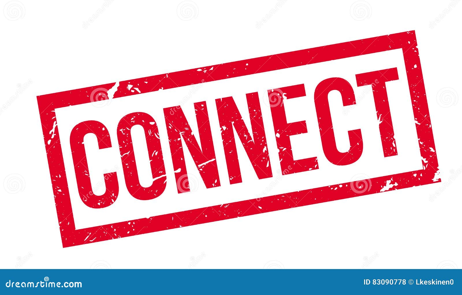Connect rubber stamp stock illustration. Illustration of stamp 83090778