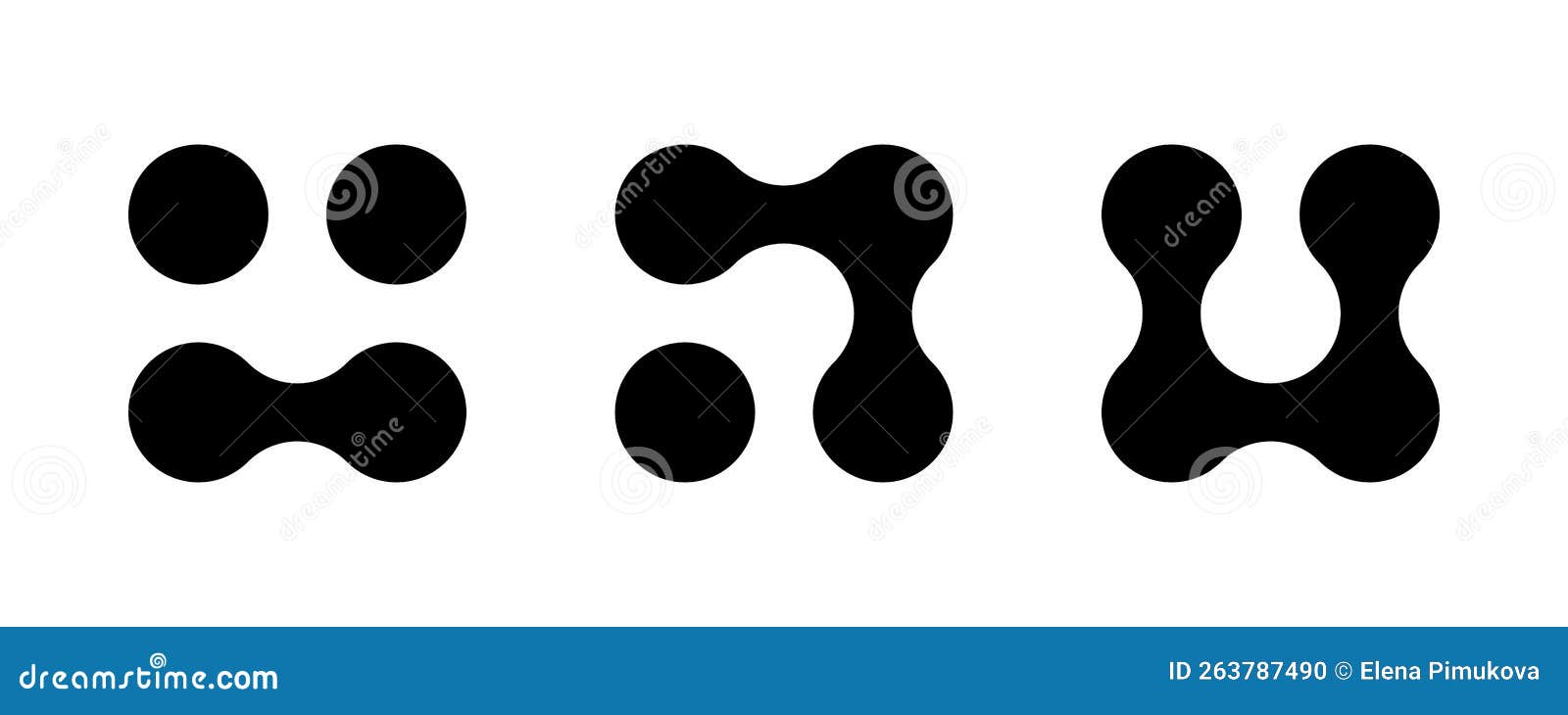Connected Dots Icon. Circles Pattern Sign. Integration Symbol. Abstract ...