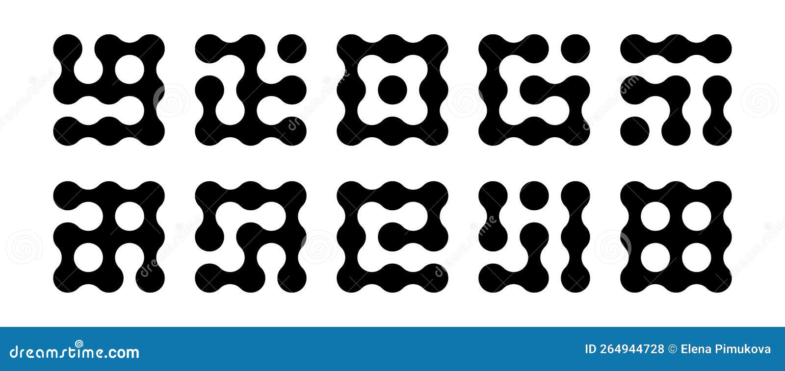 Connected Dots Icon. Circles Pattern Sign. Integration Symbol. Abstract ...