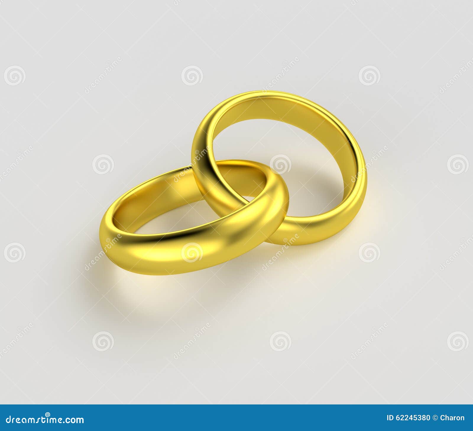  Connected  Gold Rings  Isolated Stock Illustration Image 