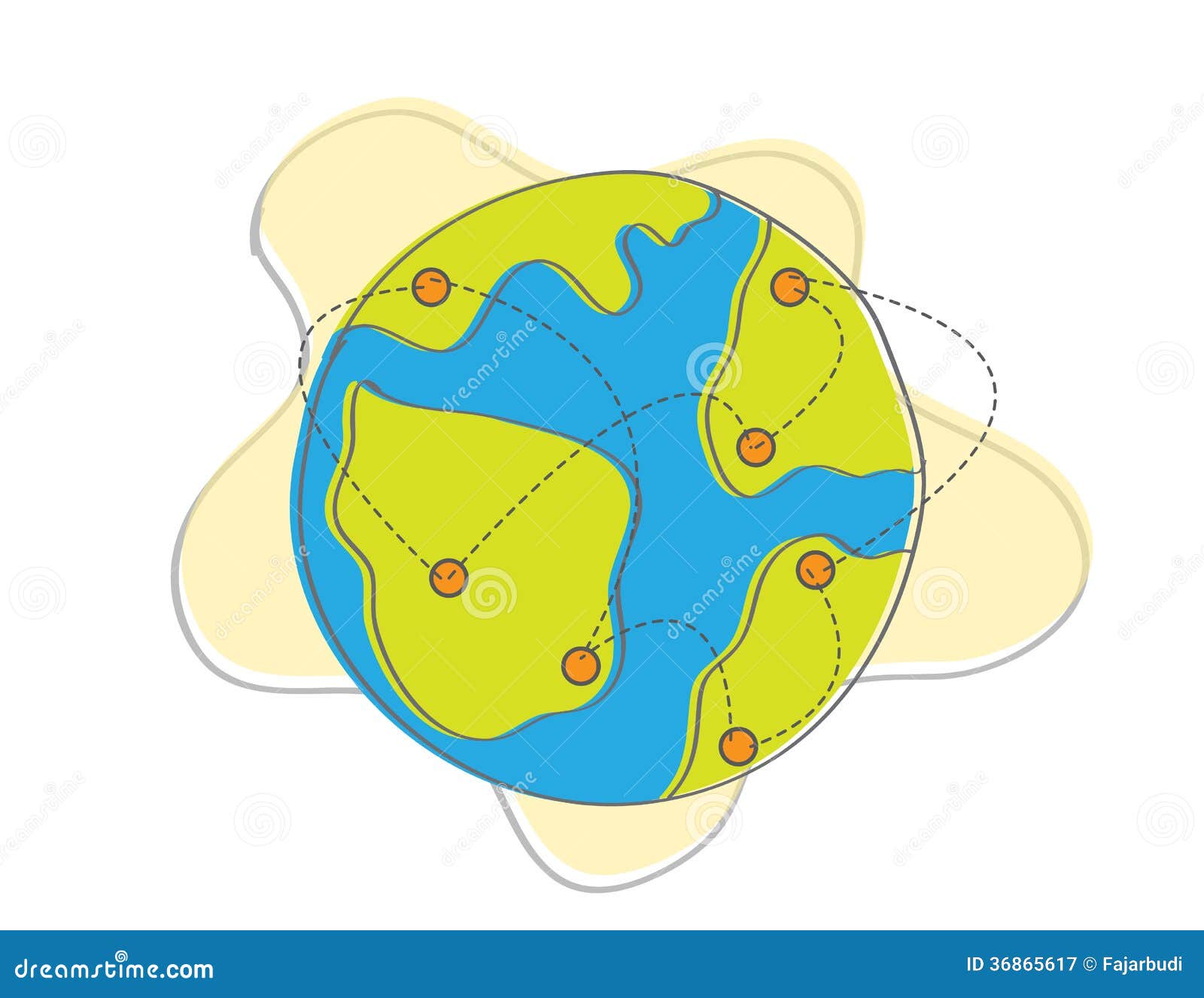 Connected stock vector. Illustration of global, link 36865617