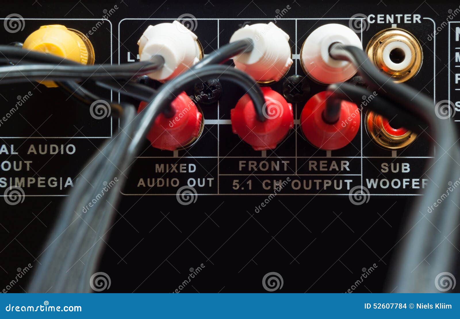 Connected wires stock photo. Image of metal, back, connection 52607784