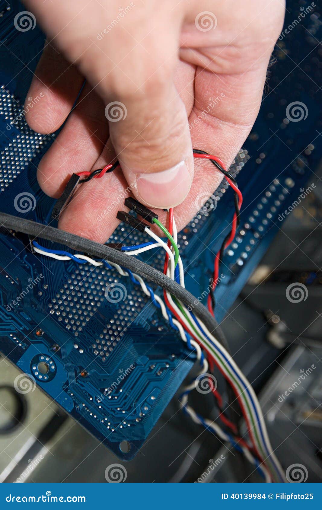 Connecting wires stock photo. Image of semiconductor 40139984