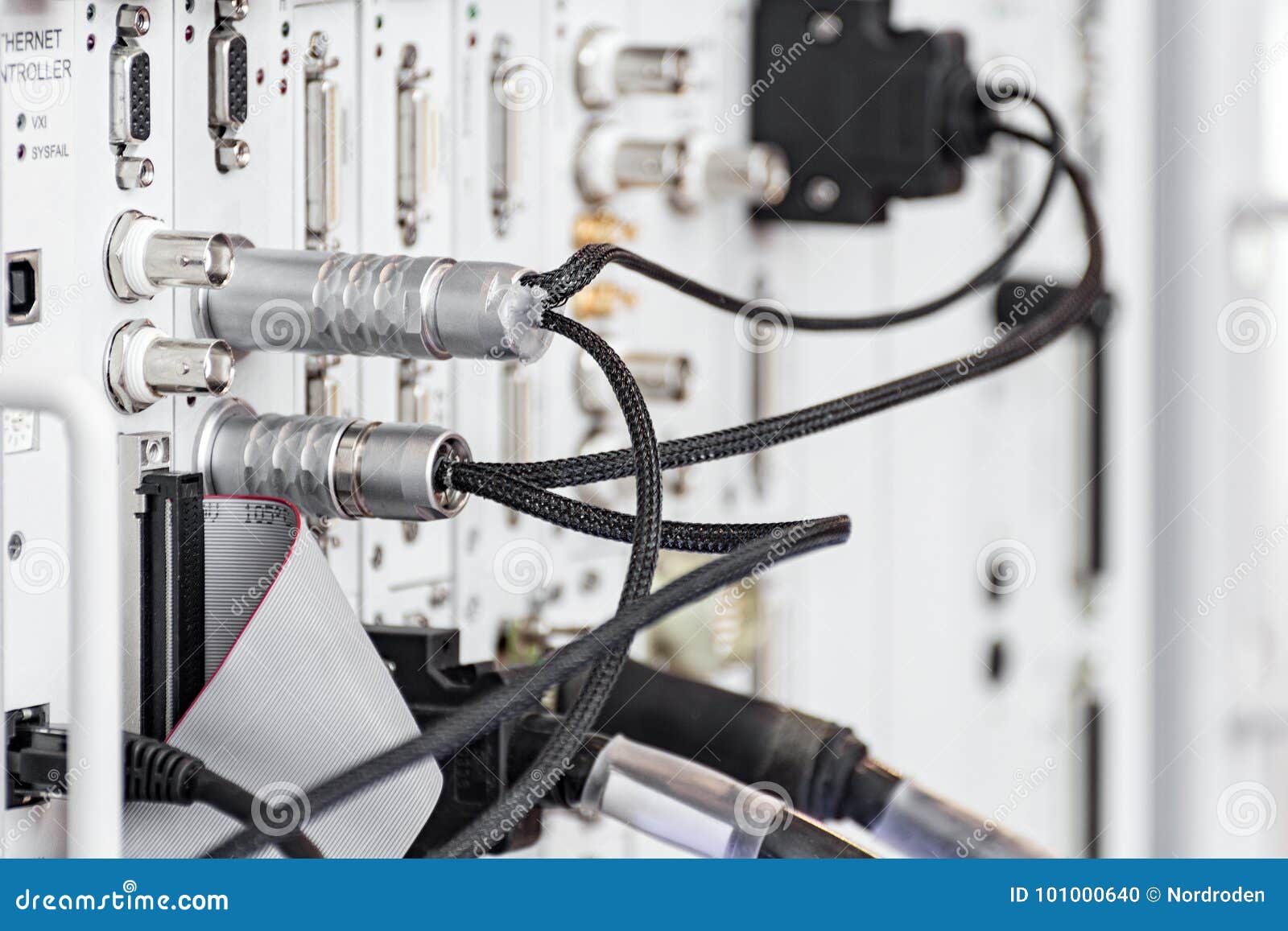 Connector of Highfrequency Cable. Stock Photo Image of frequency