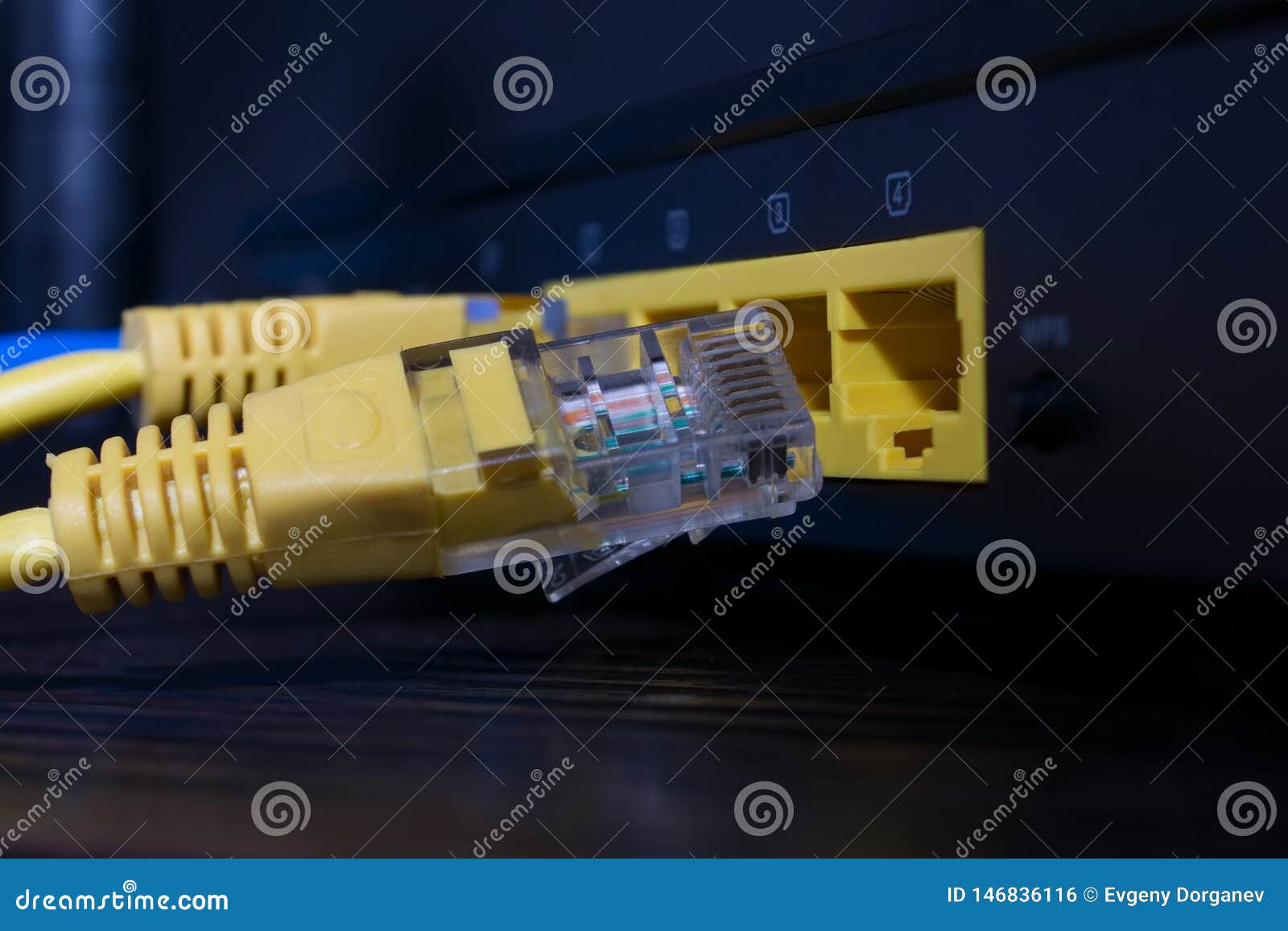 Lines with a Disconnected Connector Stock Photo Image of