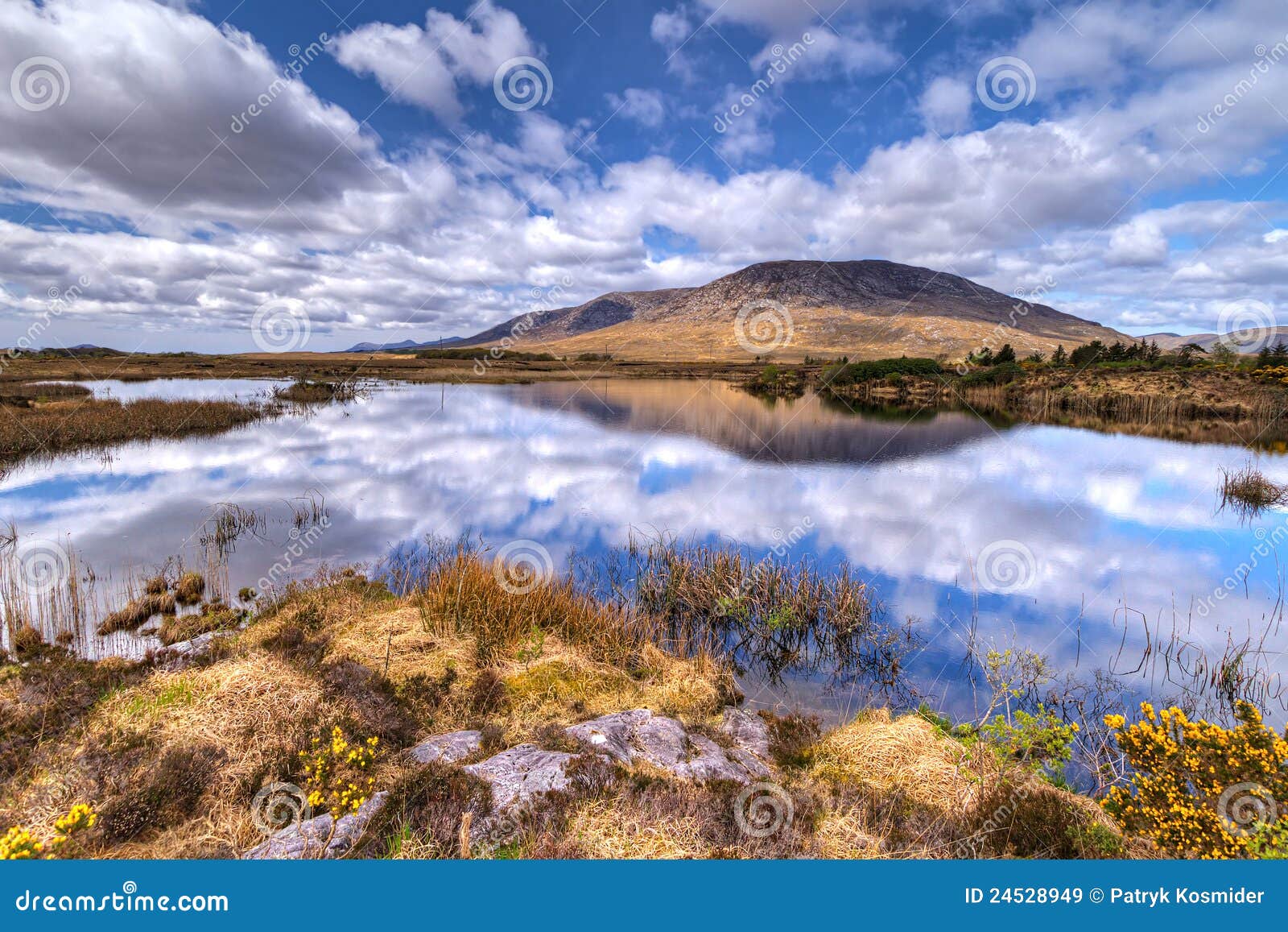 Connemara mountains and lake scenery, Ireland