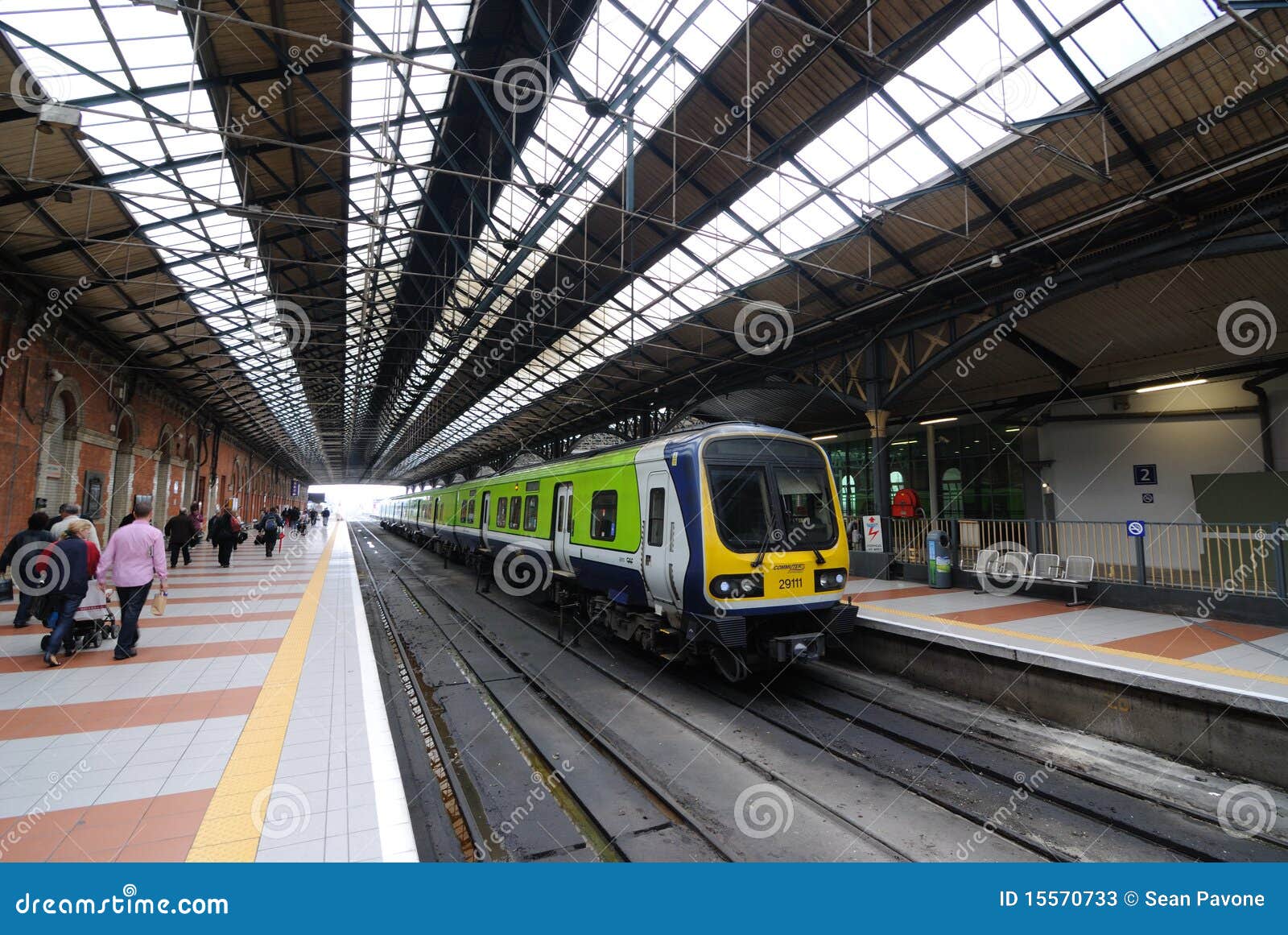 Connolly Station Platform editorial stock photo. Image of terminus
