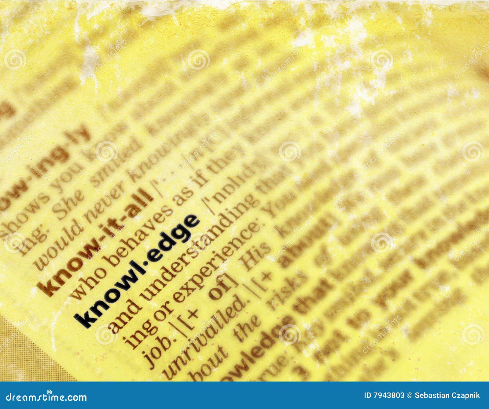 Conocimiento imagen de archivo. Imagen de conocimiento 7943803