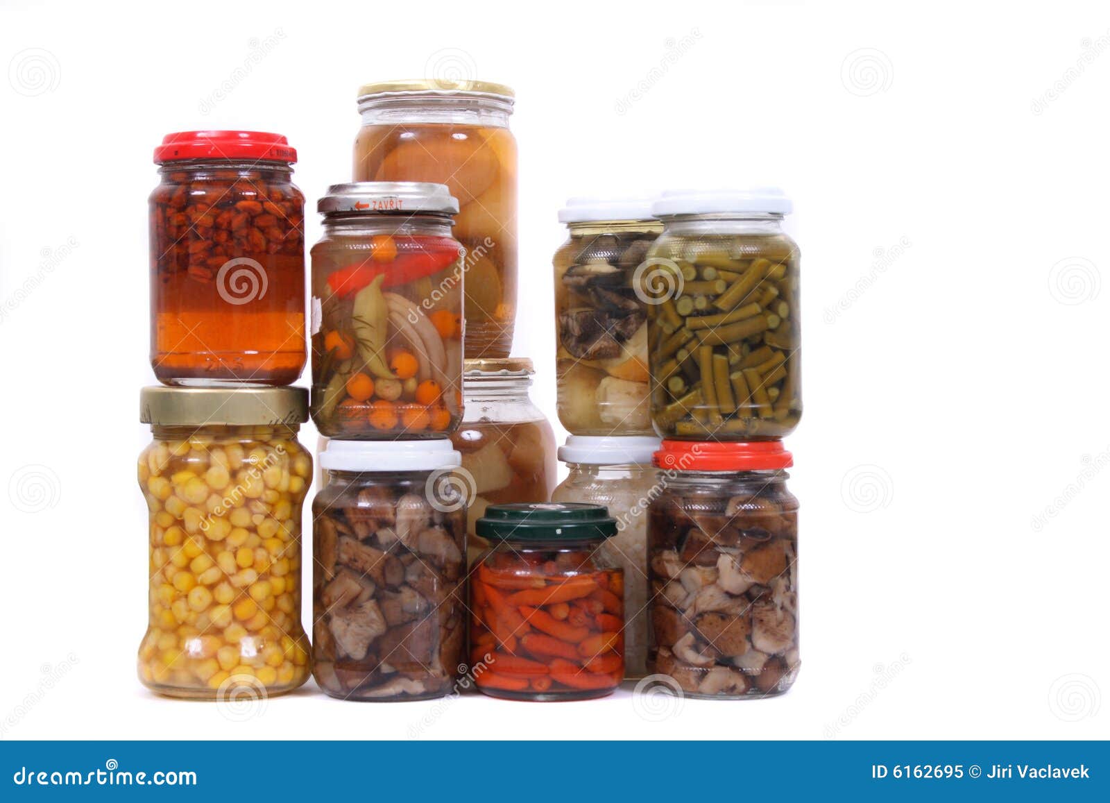 Conserved fruits stock image. Image of maize, preserve 6162695