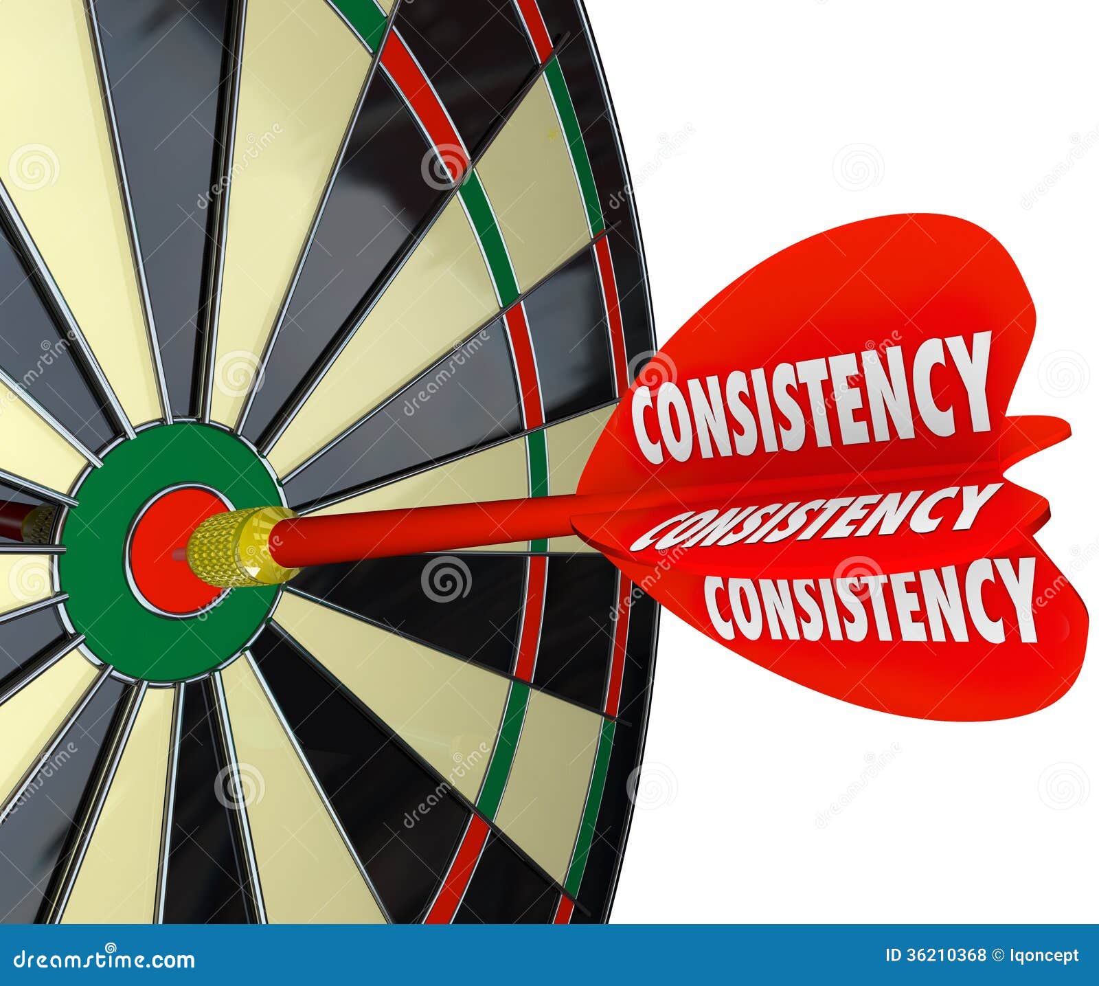 consistency dependable reliable perfect score dart board