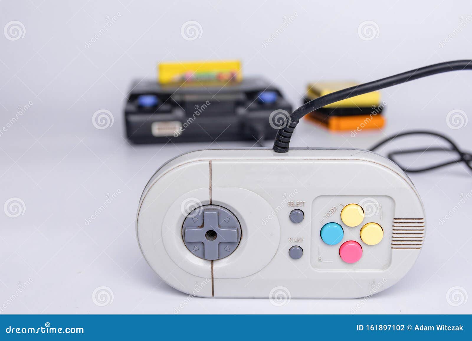 Jogue o conceito de jogo do site plana do console do videogame do