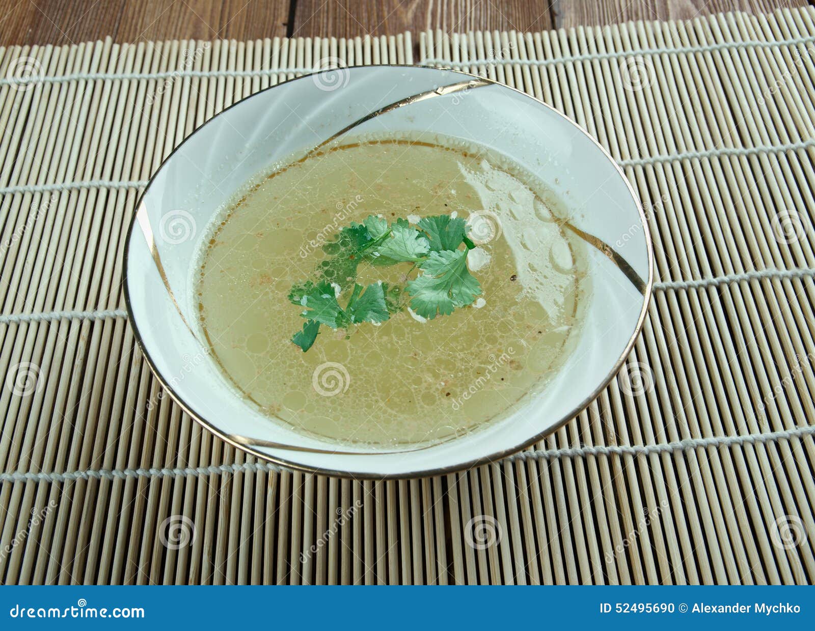 Consomme stock photo. Image of broth, beef, clear, plate 52495690