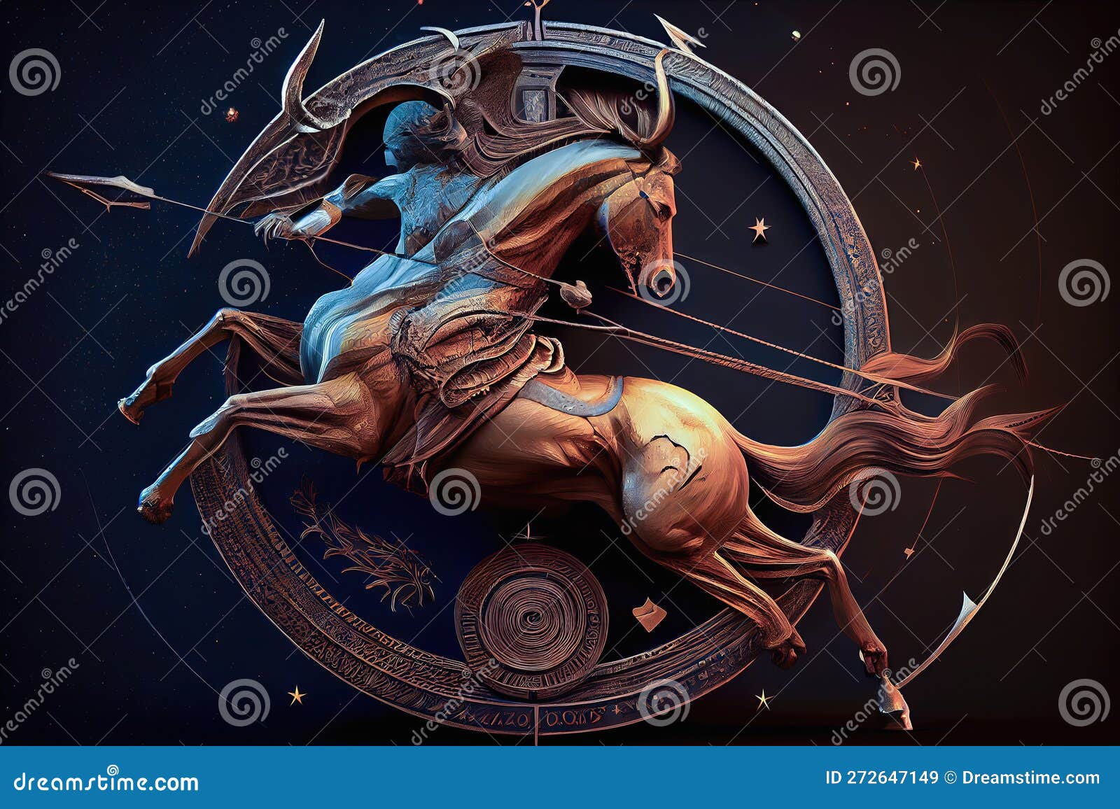 the constellation of bootes or the spearman. astrology, space, universe, esoteric - generative ai