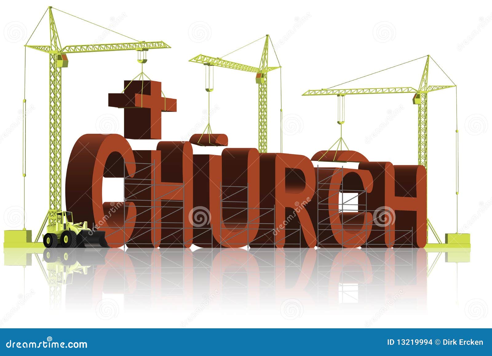 Construcción De Una Iglesia Stock de ilustración - Ilustración de  catolicismo, cree: 13219994