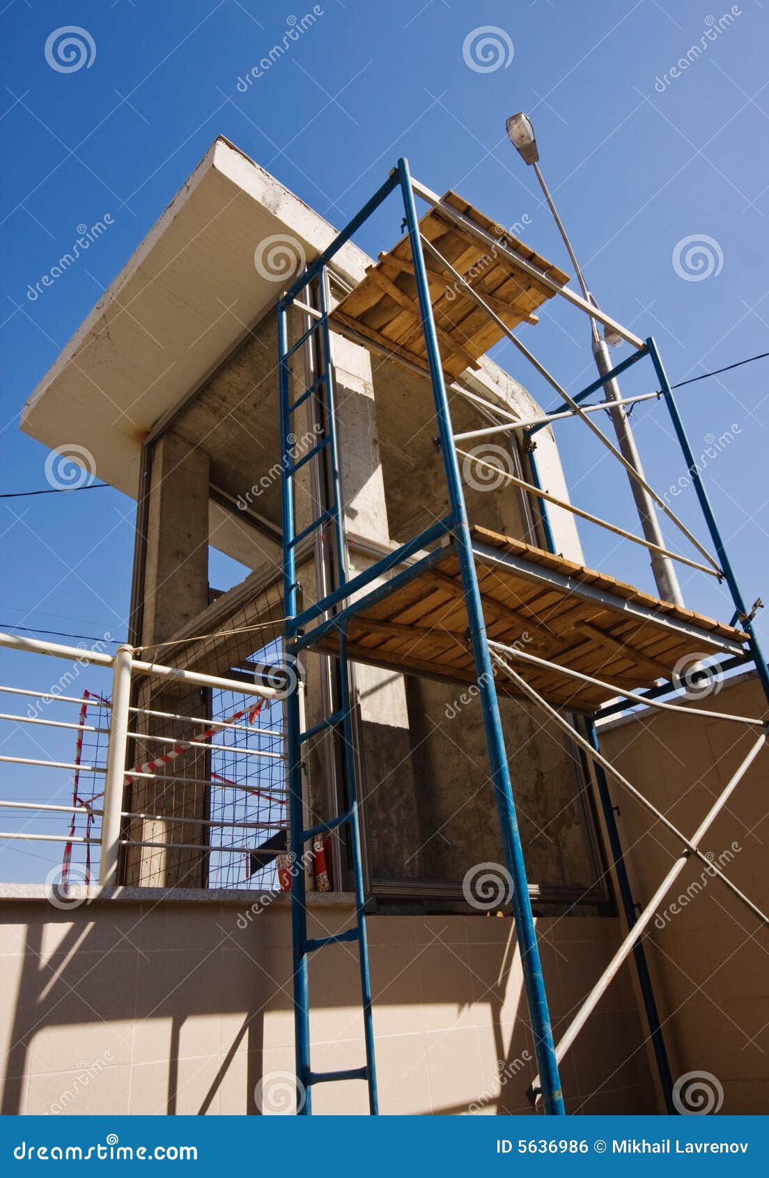 Construction area stock photo. Image of lamp, metal, construction 5636986