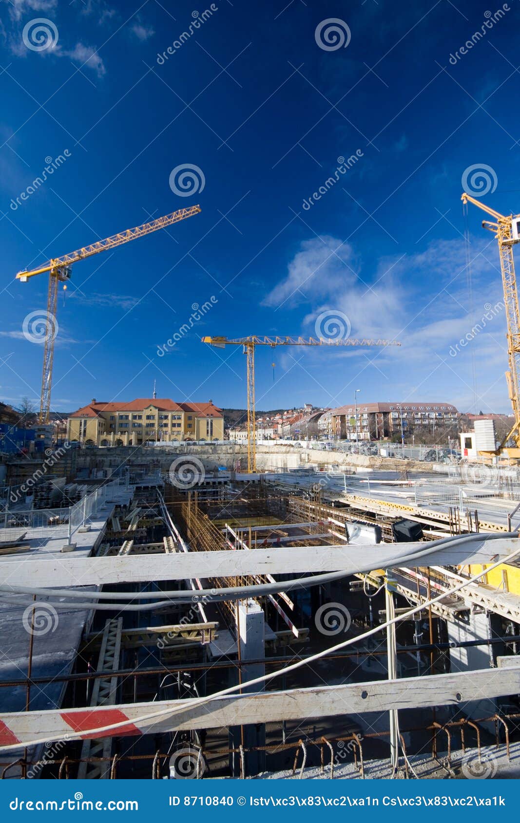 Construction area stock photo. Image of engineering, construction 8710840