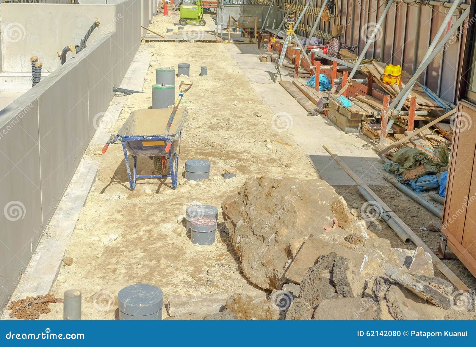 Construction area stock photo. Image of construction - 62142080