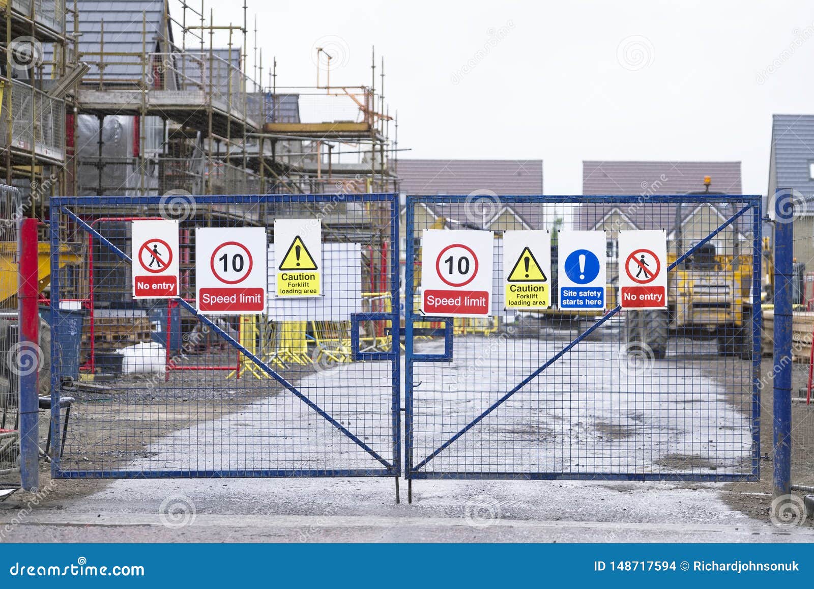 Safety Signs On An Industrial Site Stock Photography | CartoonDealer ...