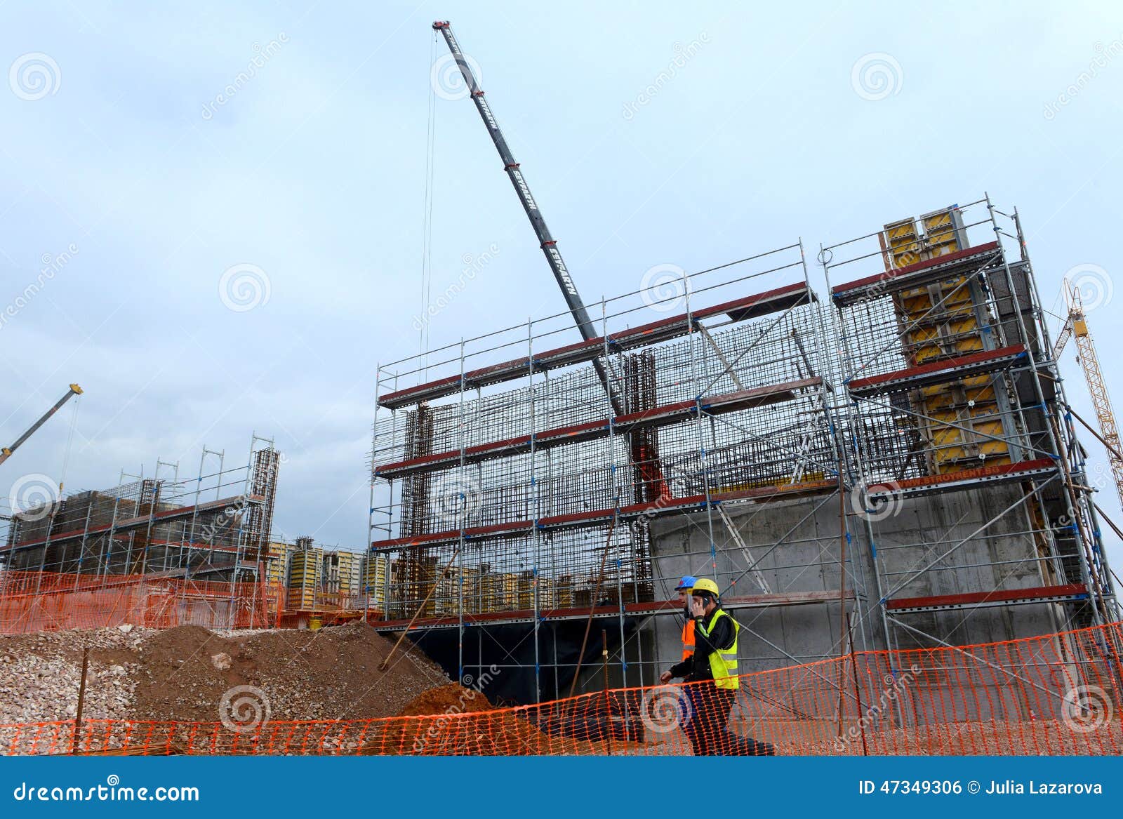 Construction of Building in Sofia, Bulgaria on Nov 24, 2014 Editorial