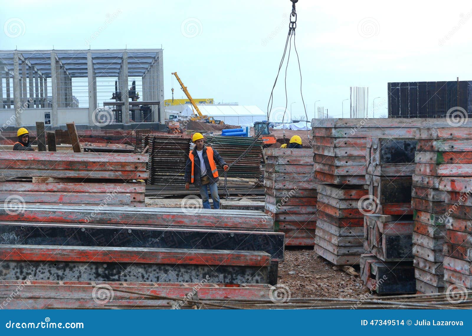 Construction of Building in Sofia, Bulgaria on Nov 24, 2014 Editorial