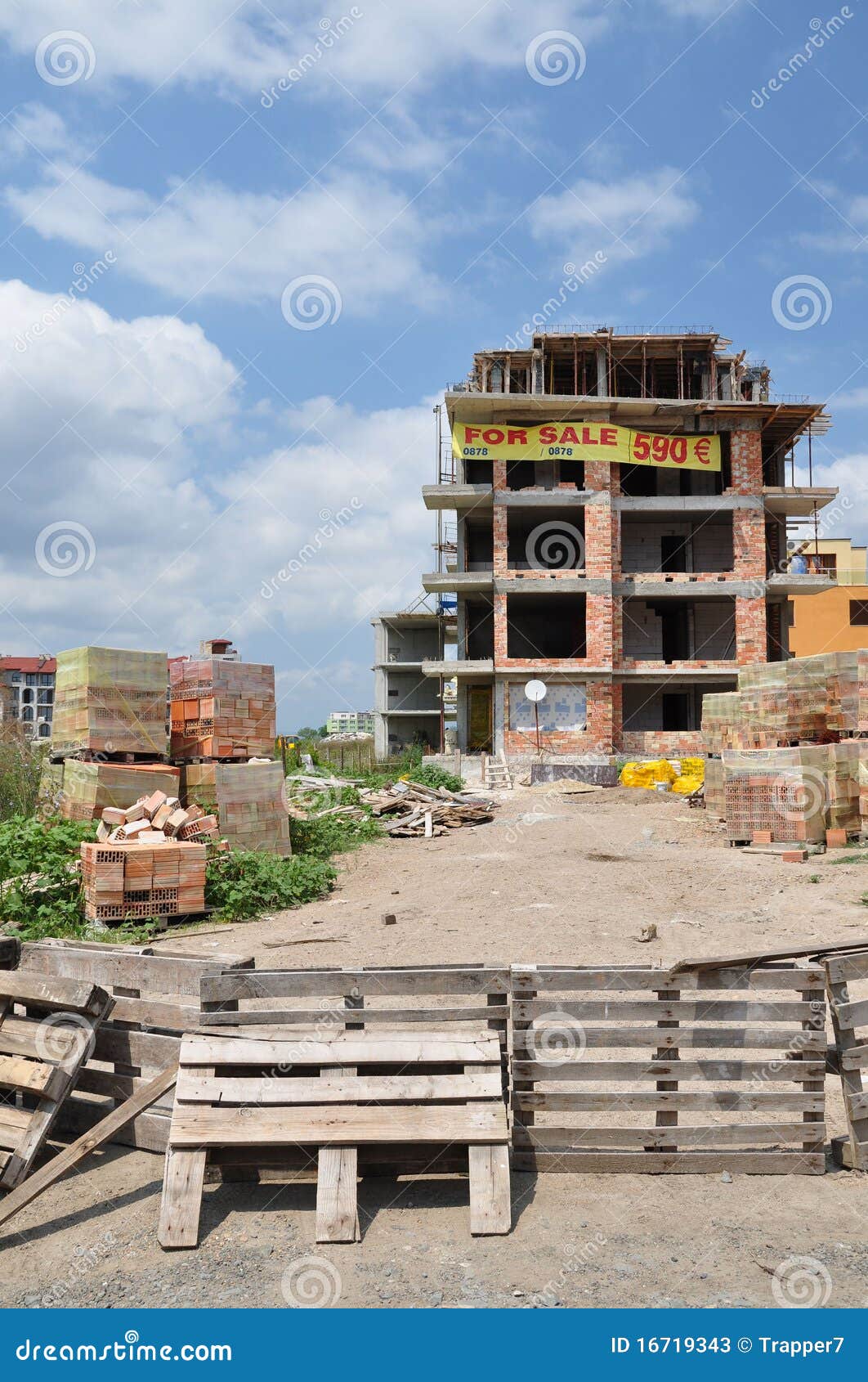 Construction in Bulgaria. stock image. Image of construction 16719343