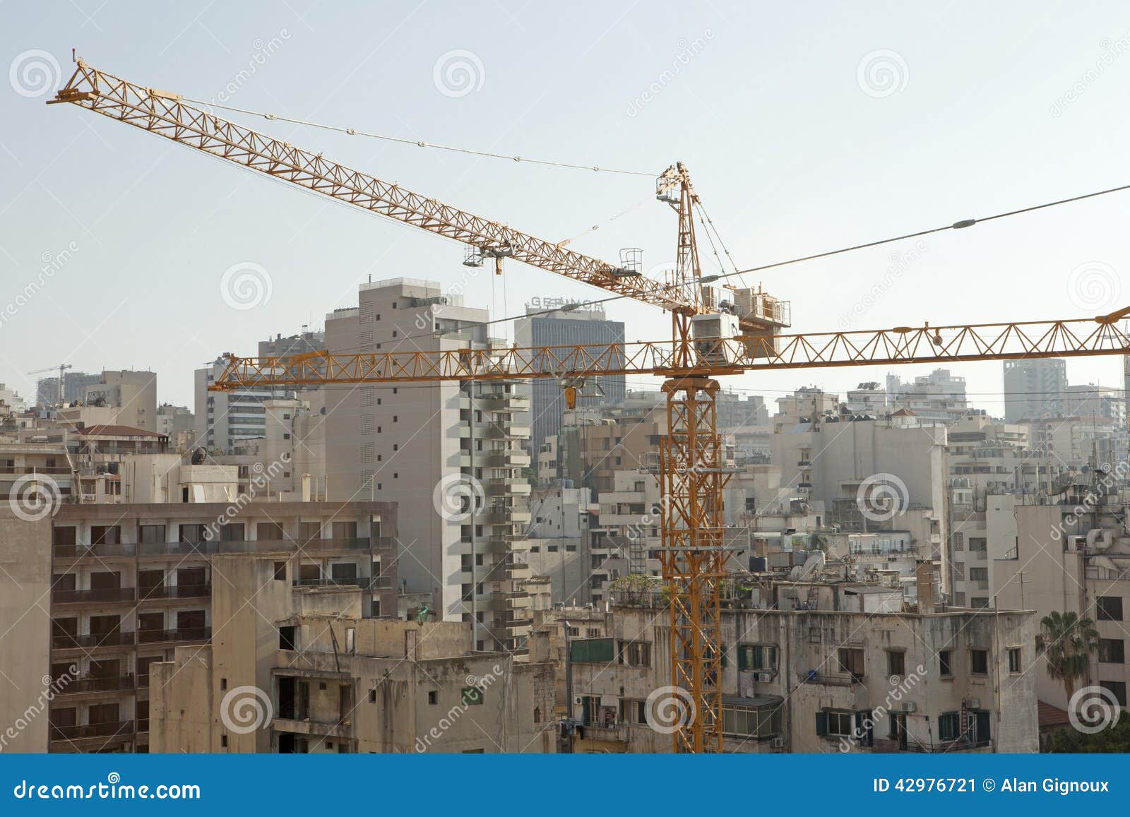 Construction Cranes, Lebanon Editorial Photo Image of construction