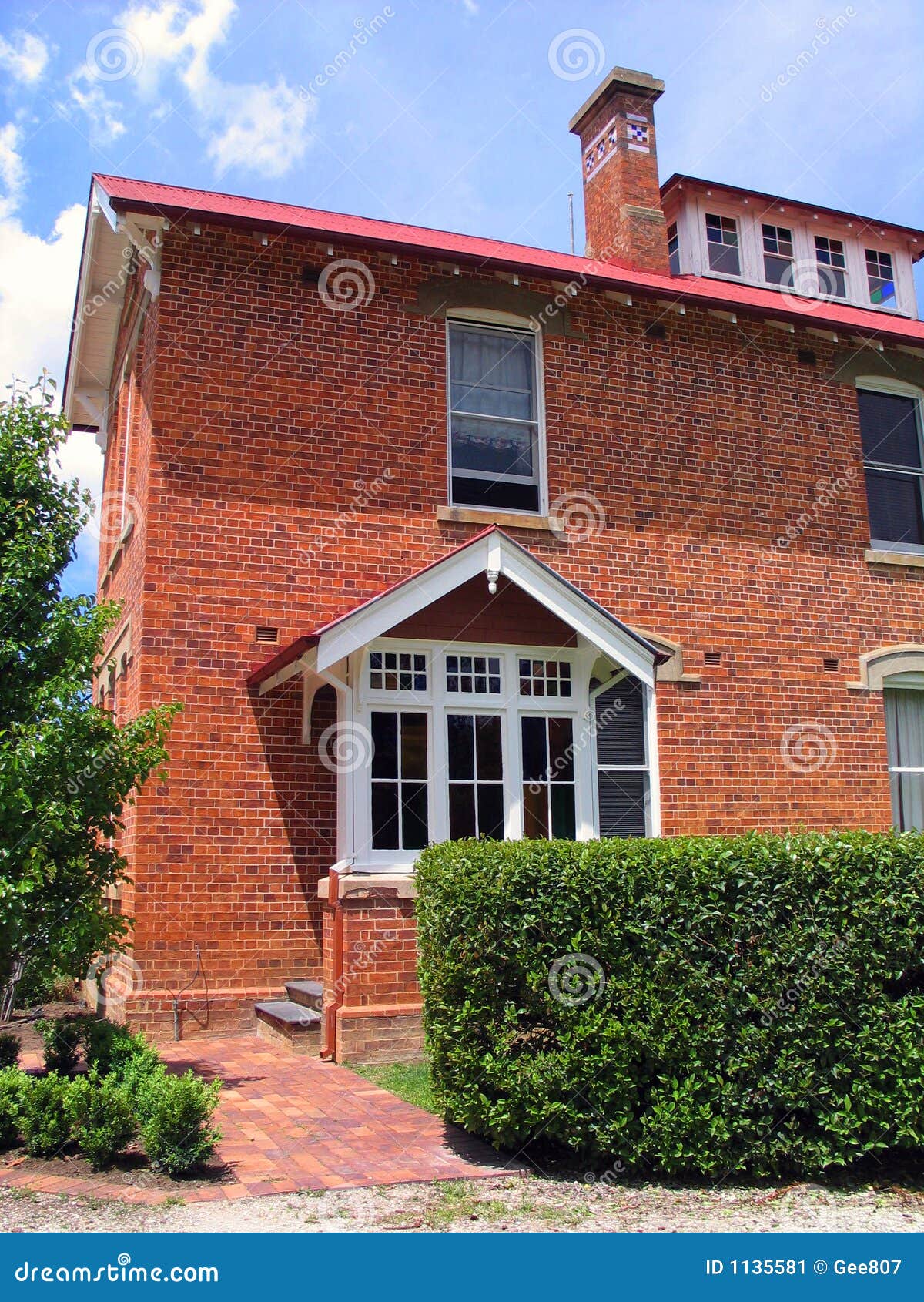 Construction De Brique Rouge Image stock - Image du rouge ...
