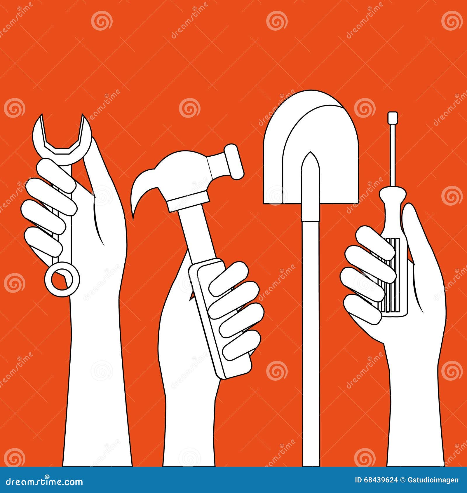 Construction Equipment Design Stock Illustration Illustration of safety, service 68439624