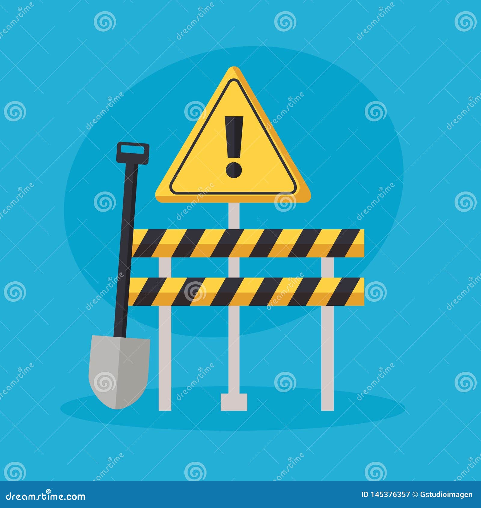 Construction Equipment Icons Stock Vector Illustration of object