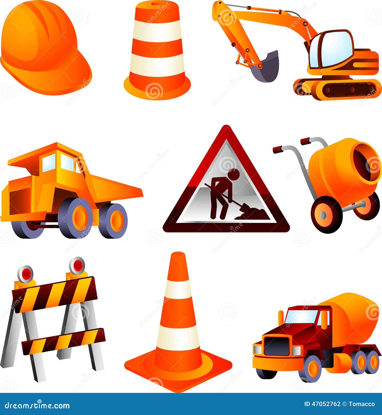 Construction equipment stock illustration. Illustration of drum - 47052762