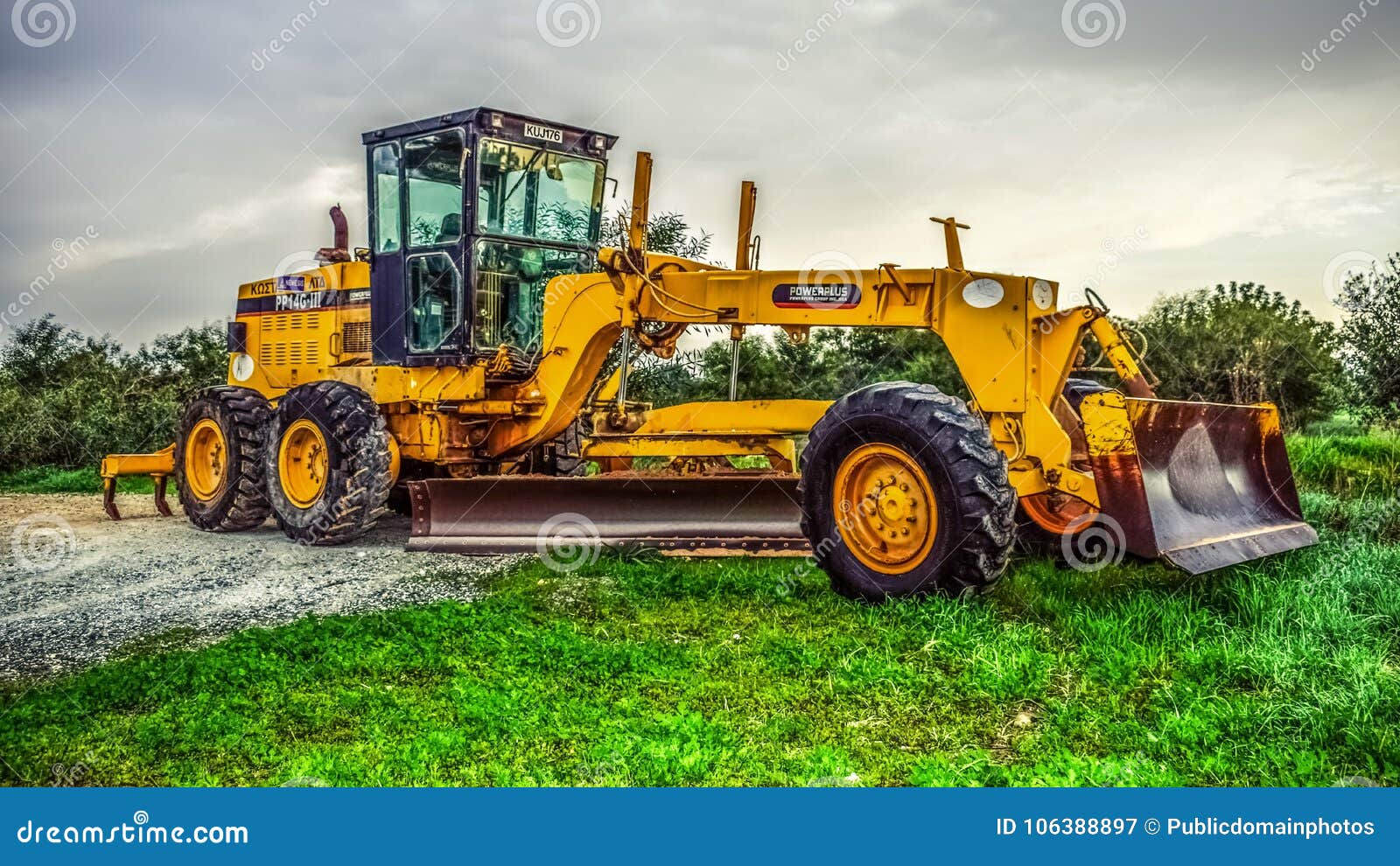 Construction Equipment, Yellow, Vehicle, Transport Picture. Image