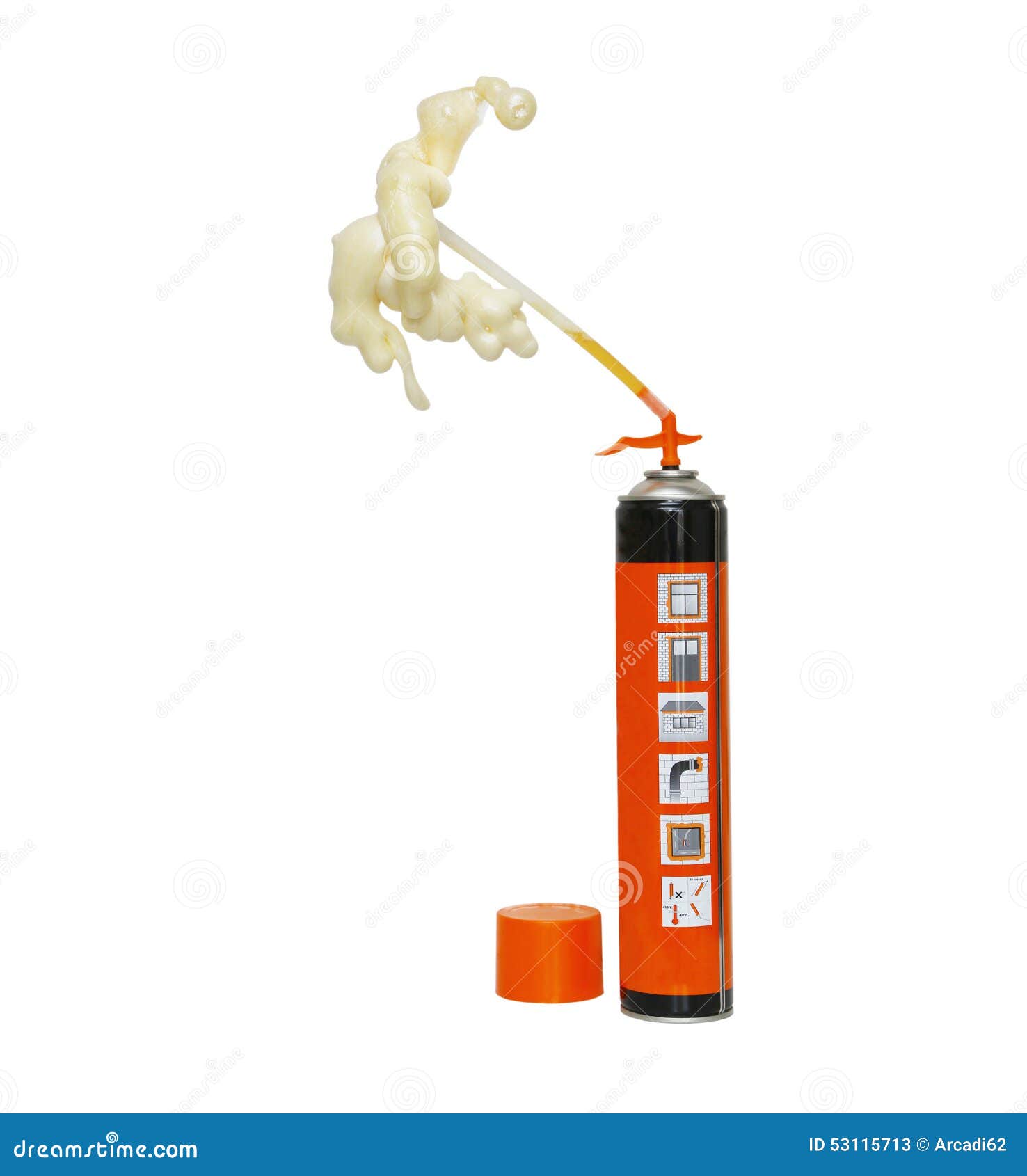 Construction Foam, Polyurethane Stock Image Image of color, isolated 53115713