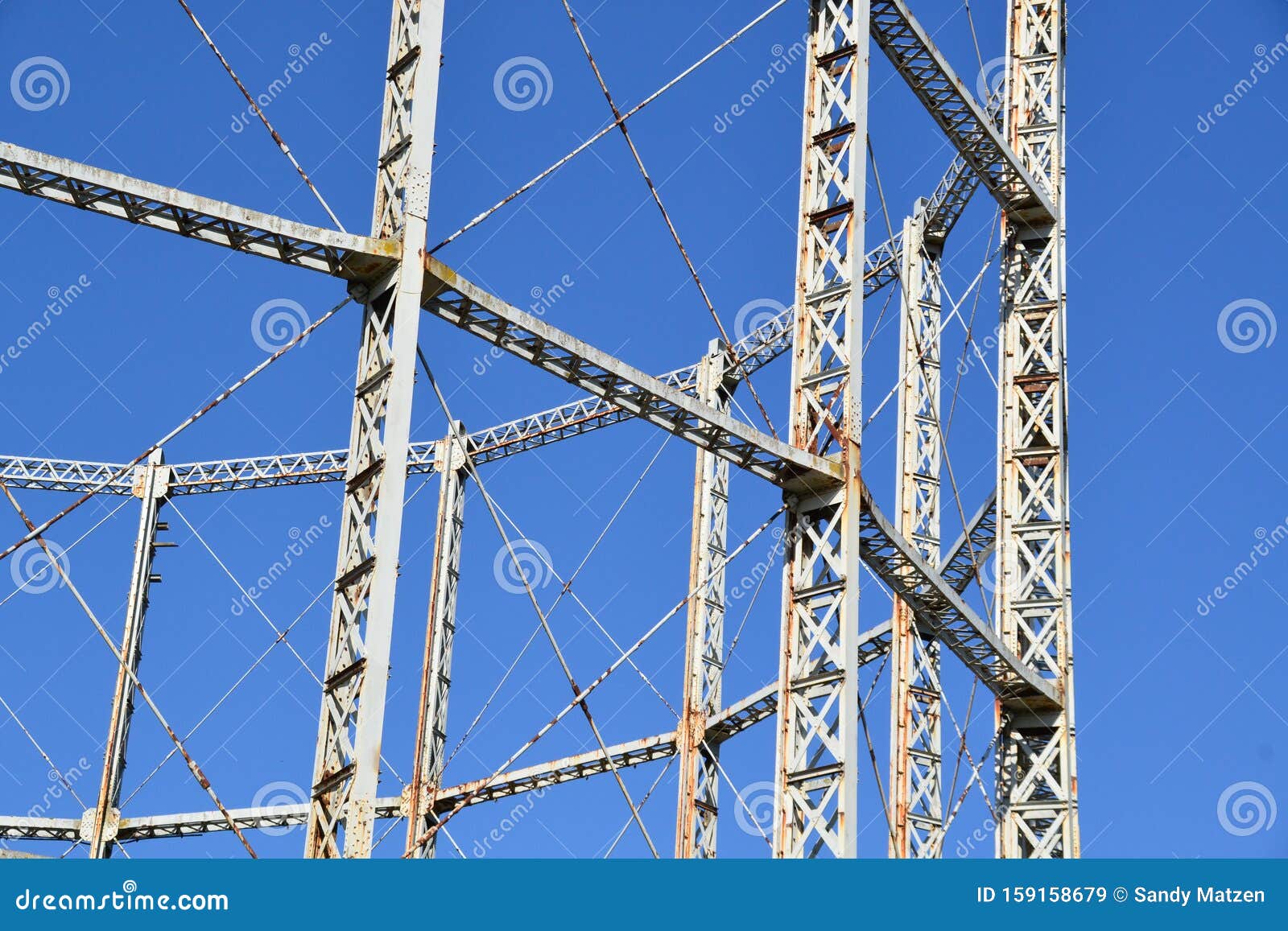 Construction of a Gas Holder Stock Image Image of landmark