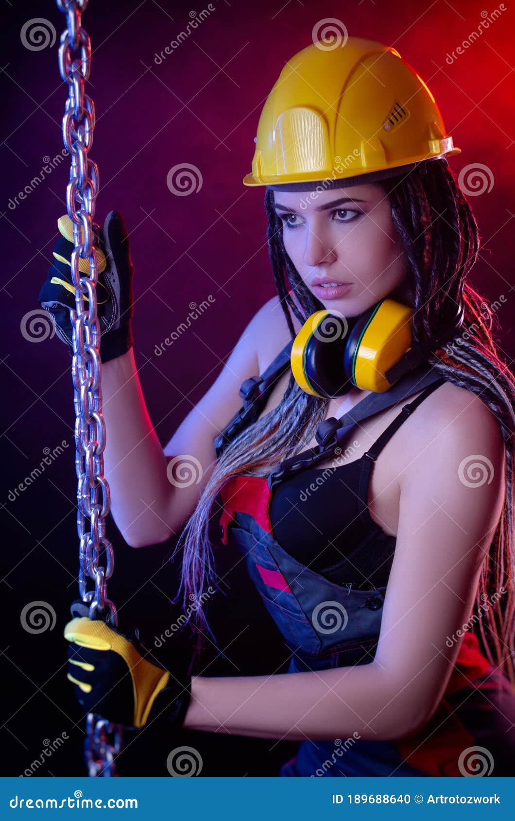 Construction girls busty 
