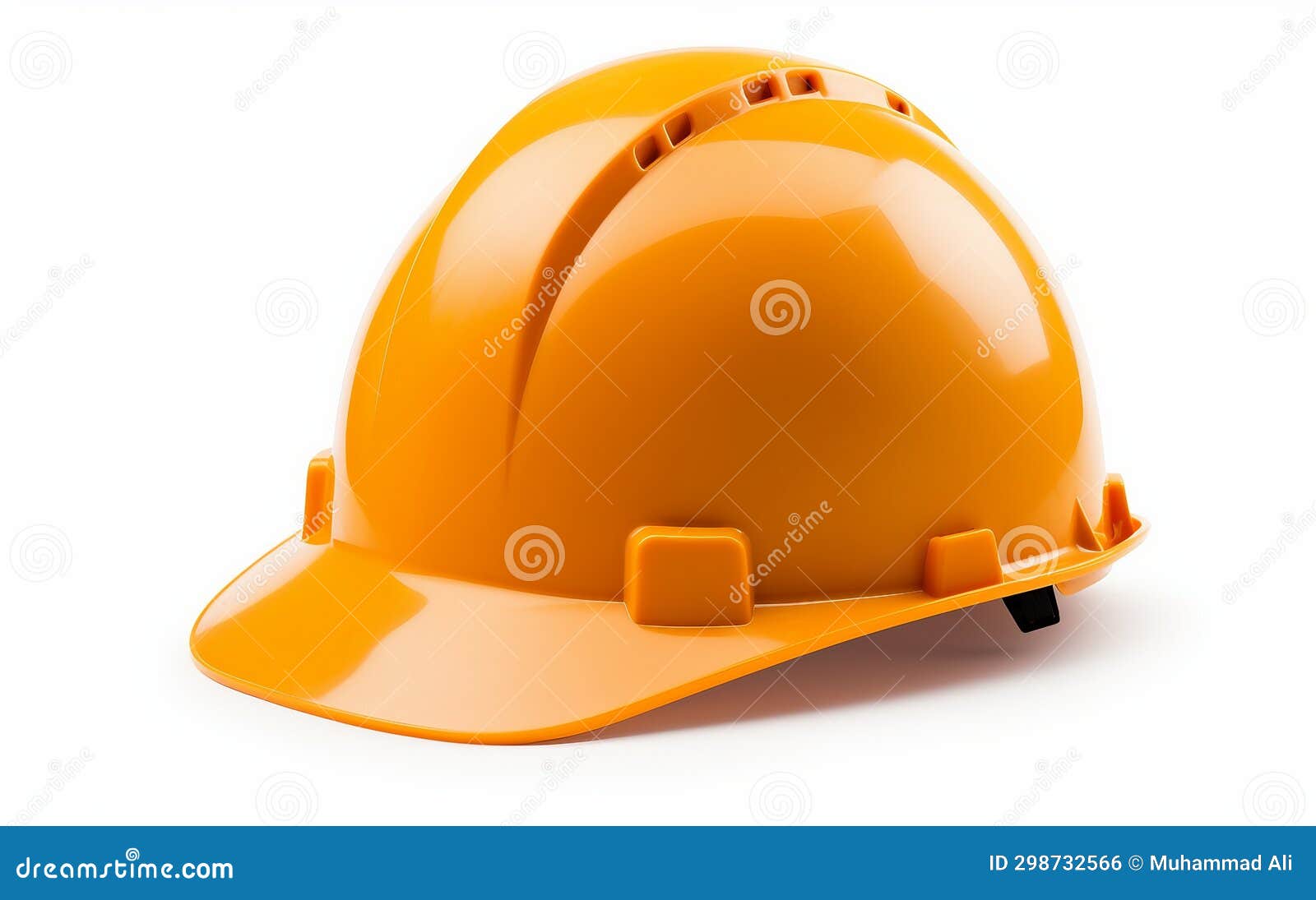 Construction Head Protection on White Background Stock Photo Image of