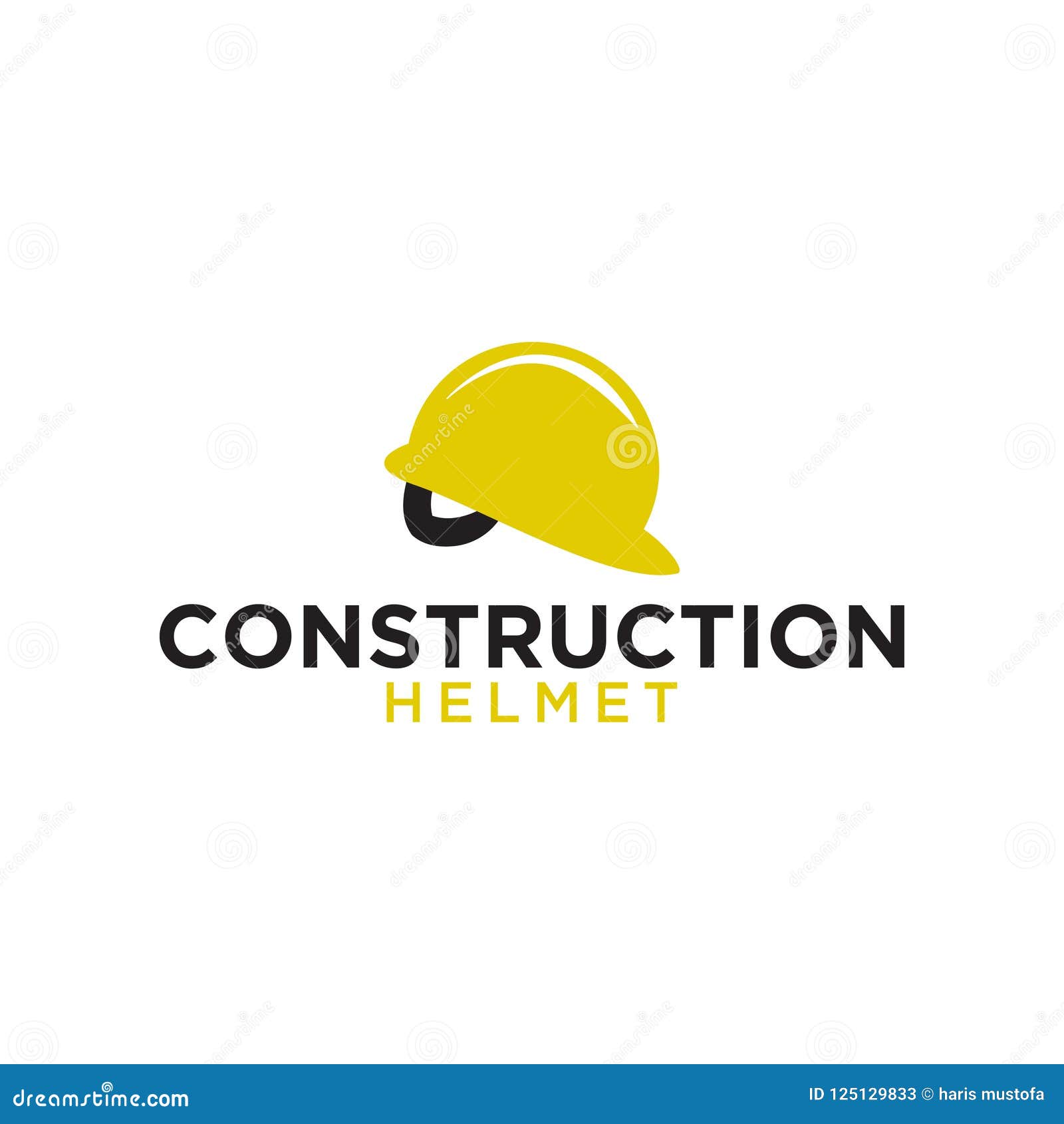 Construction Helmet Logo Icon Element Template Illustration Stock
